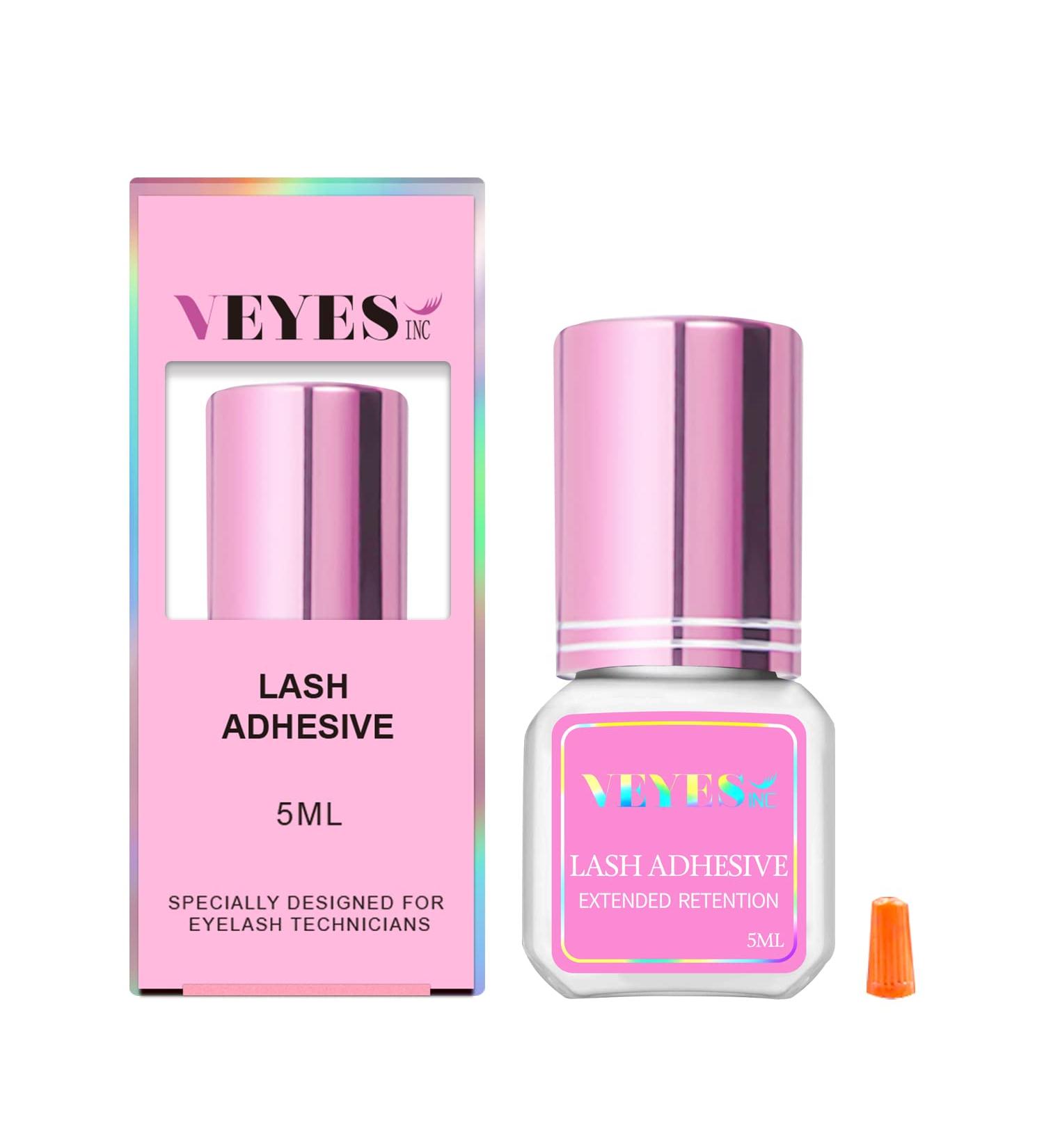 VEYES INC Eyelash Extension Glue - 0.5-1 Sec Drying Time - 5ml Black Adhesive for Professional Use with 8 Weeks Retention - Buy Online on GoSupps.com