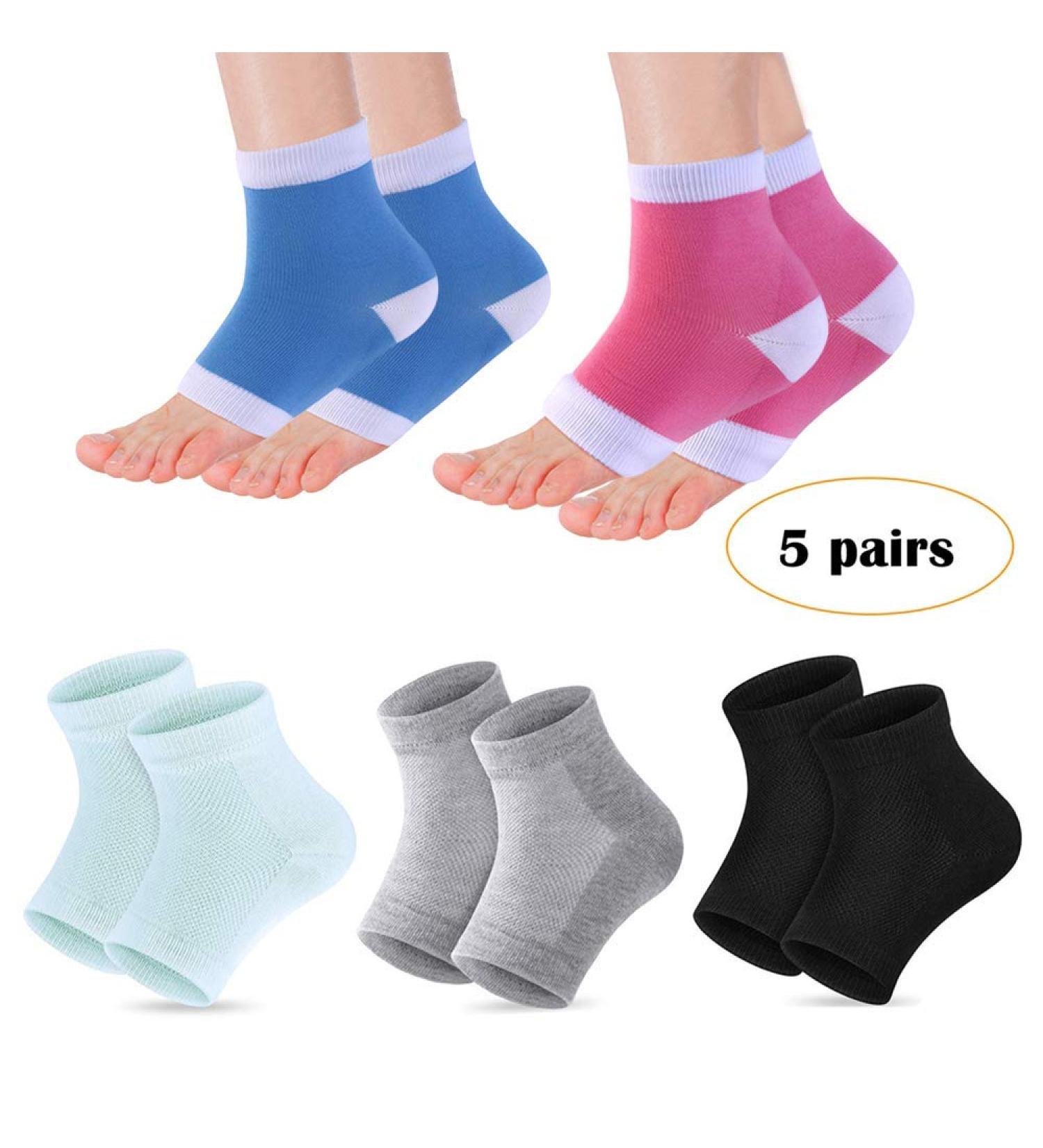 DELIBEST Heel Moisture Socks | Gel Heel Sleeves for Soft Feet | Toe-Free Spa Moisturizer & Balm Foot Care - Buy Online on GoSupps.com