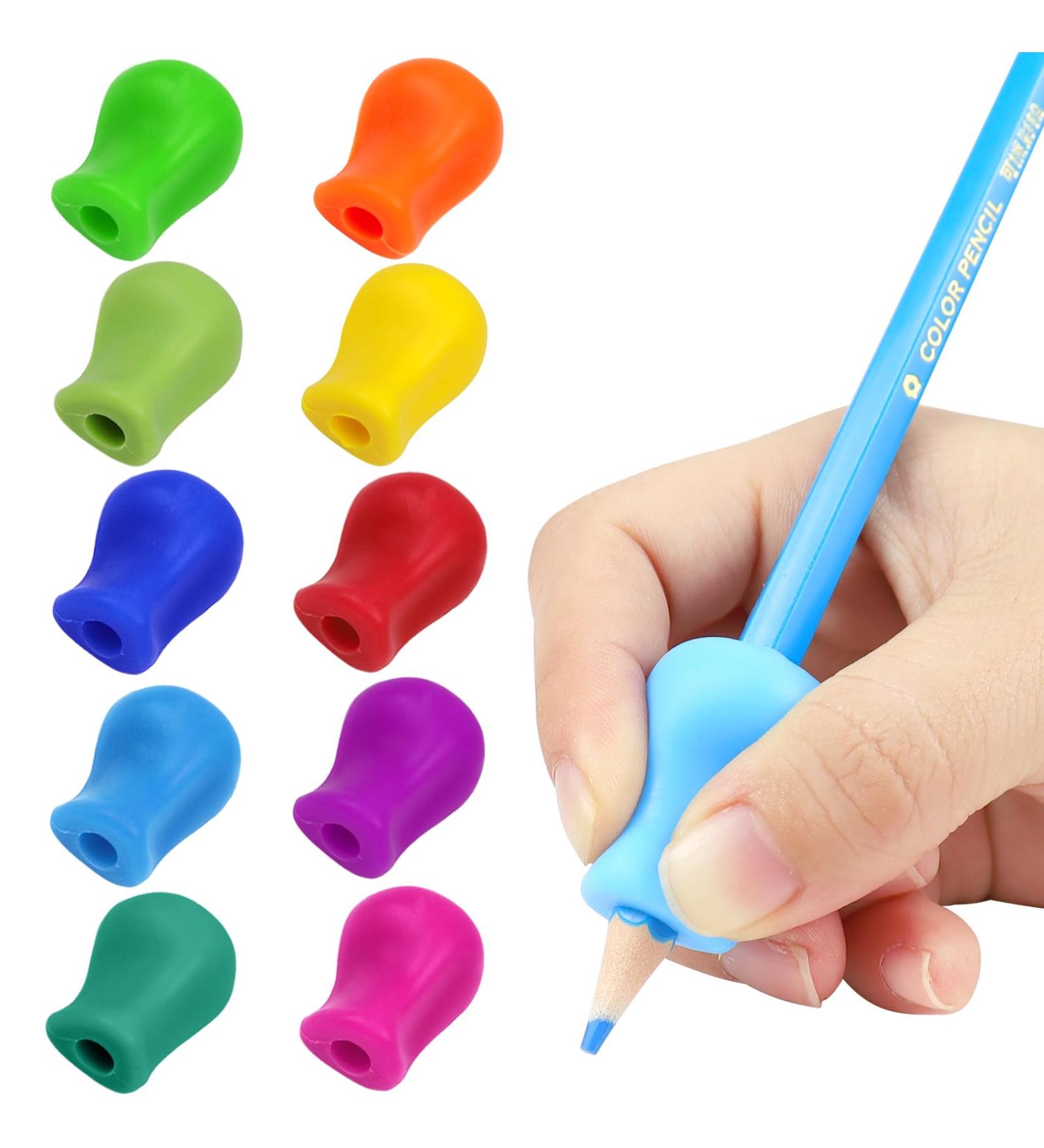 Buy Propog 10-Piece Ergonomic Writing Aid for Kids | Silicone Pencil Holders for Left & Right-Handed Children - Buy Online on GoSupps.com