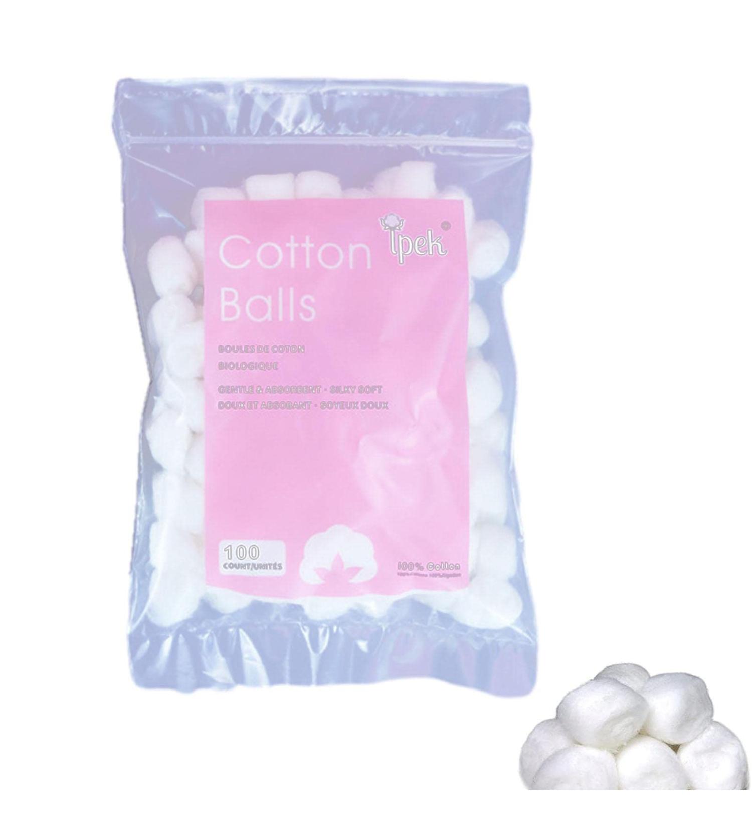 Cotton Balls | White Baby Cotton Balls - Multipurpose Absorbent Makeup Remover for Deep Skin Cleansing Makeup Cleaning Household Needs Gimocool - Buy Online on GoSupps.com