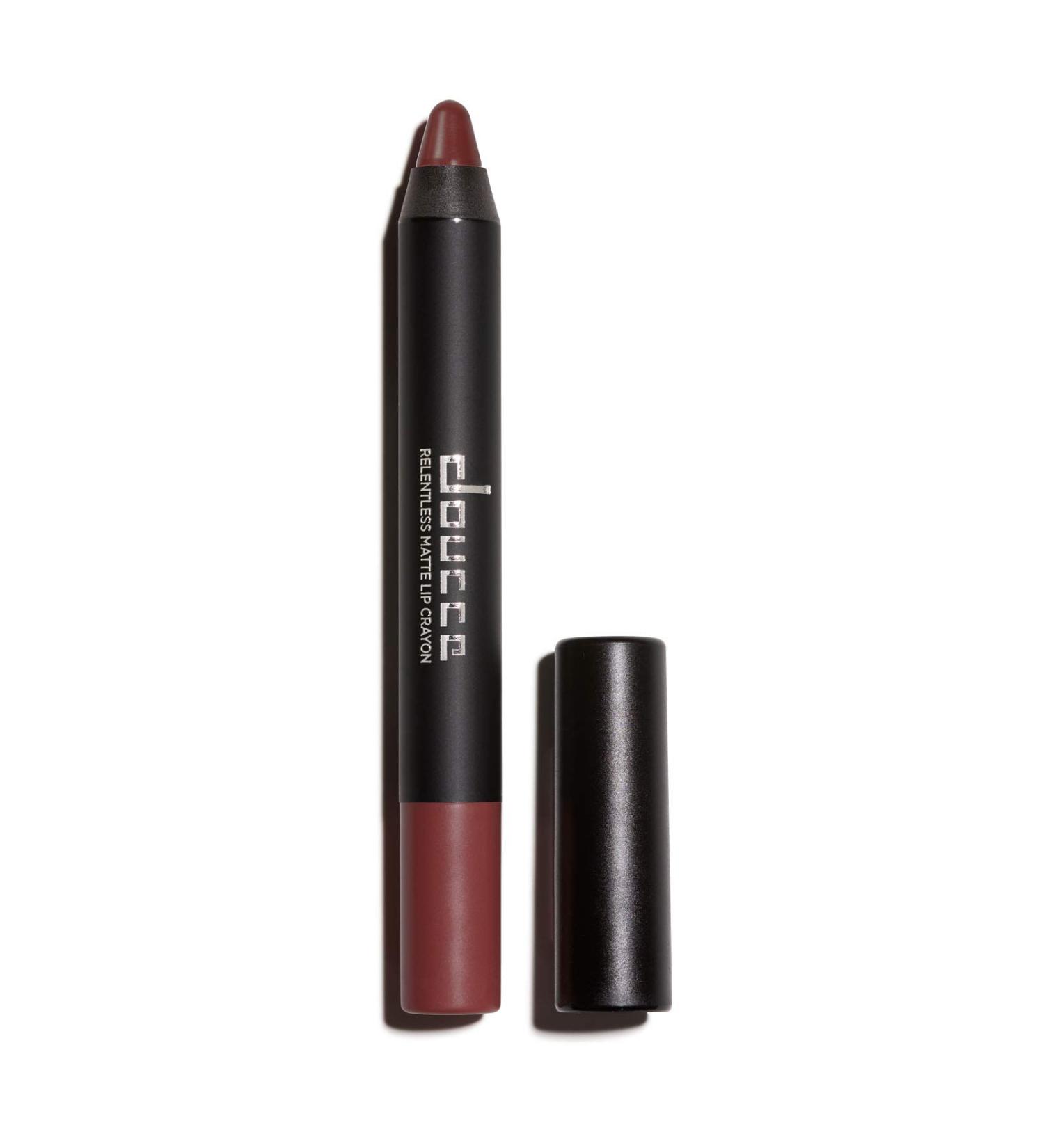 Doucce Relentless Matte Lip Crayon Aster 404 - Long-lasting Rich Color for All Skin Tones | Shop Worldwide - Buy Online on GoSupps.com