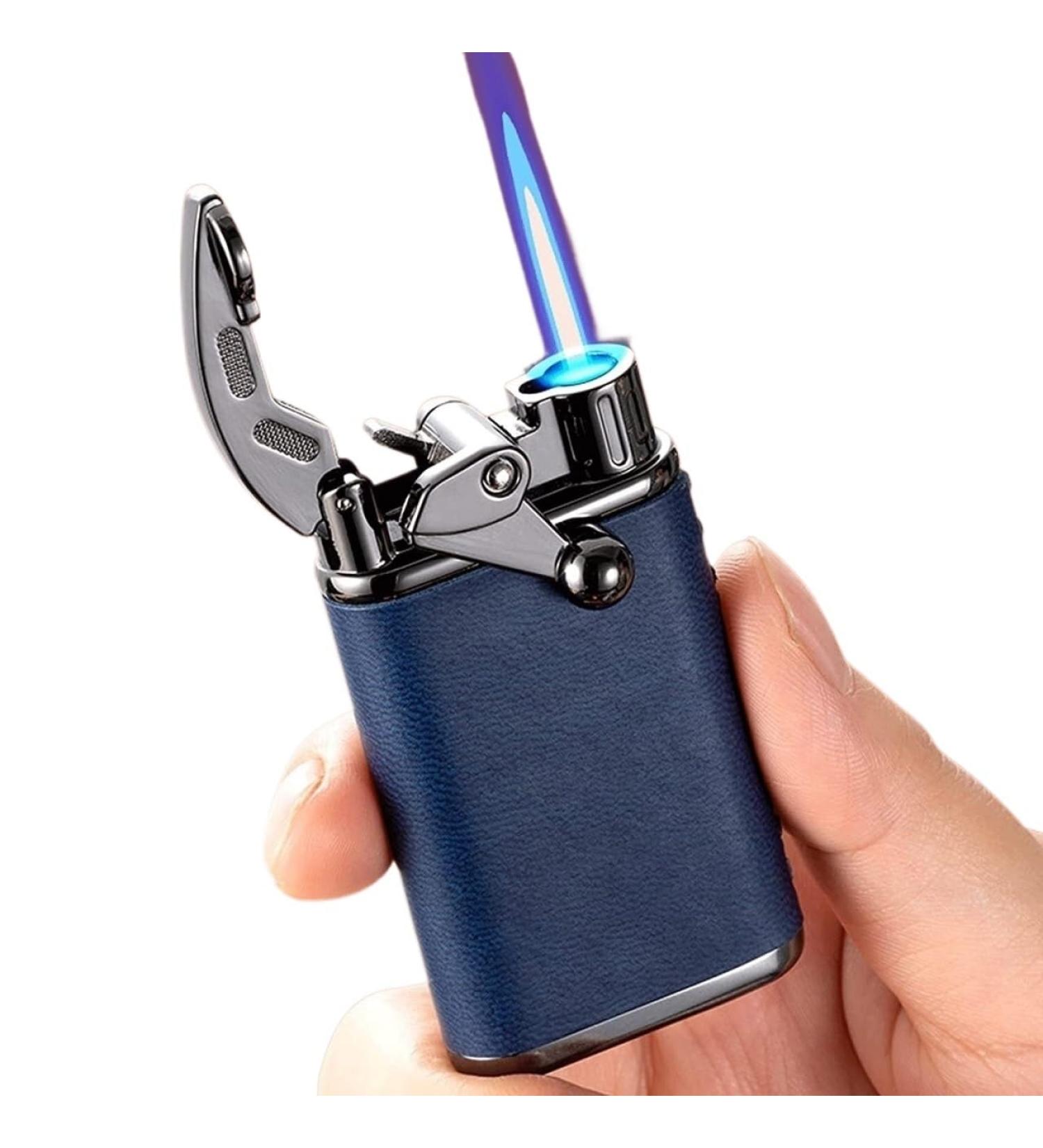 High-end Direct-injection Rocker Lighters Butane Torch Lighters Jet Flame Lighters Metal Portable Lighters Windproof Refillable Gas Lighters Adjustable Jet Flame Lighters (without Gas)(Blue) - Buy Online on GoSupps.com