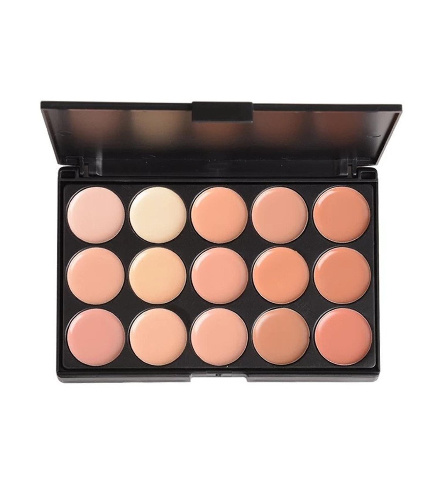 Phantomsky 15 Color Cream Concealer Palette - Professional Camouflage & Contouring Kit #2 for Daily Use - International Shipping Available - Buy Online on GoSupps.com
