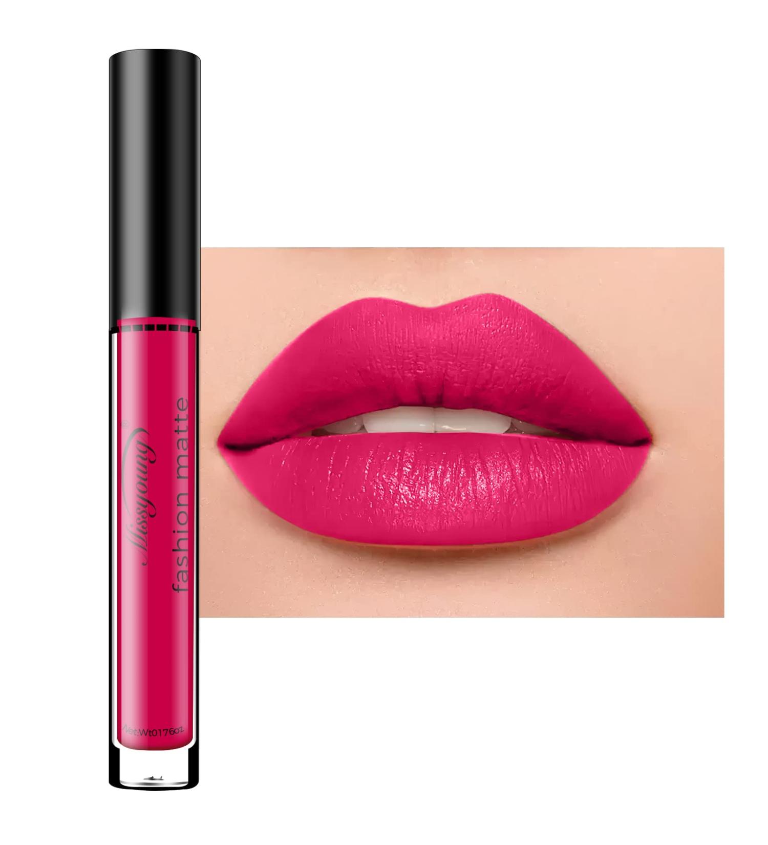 Allbestaye Long Lasting Waterproof Liquid Matte Lipstick - Non-Stick Cup 15# | Shop Internationally for Premium Makeup - Buy Online on GoSupps.com