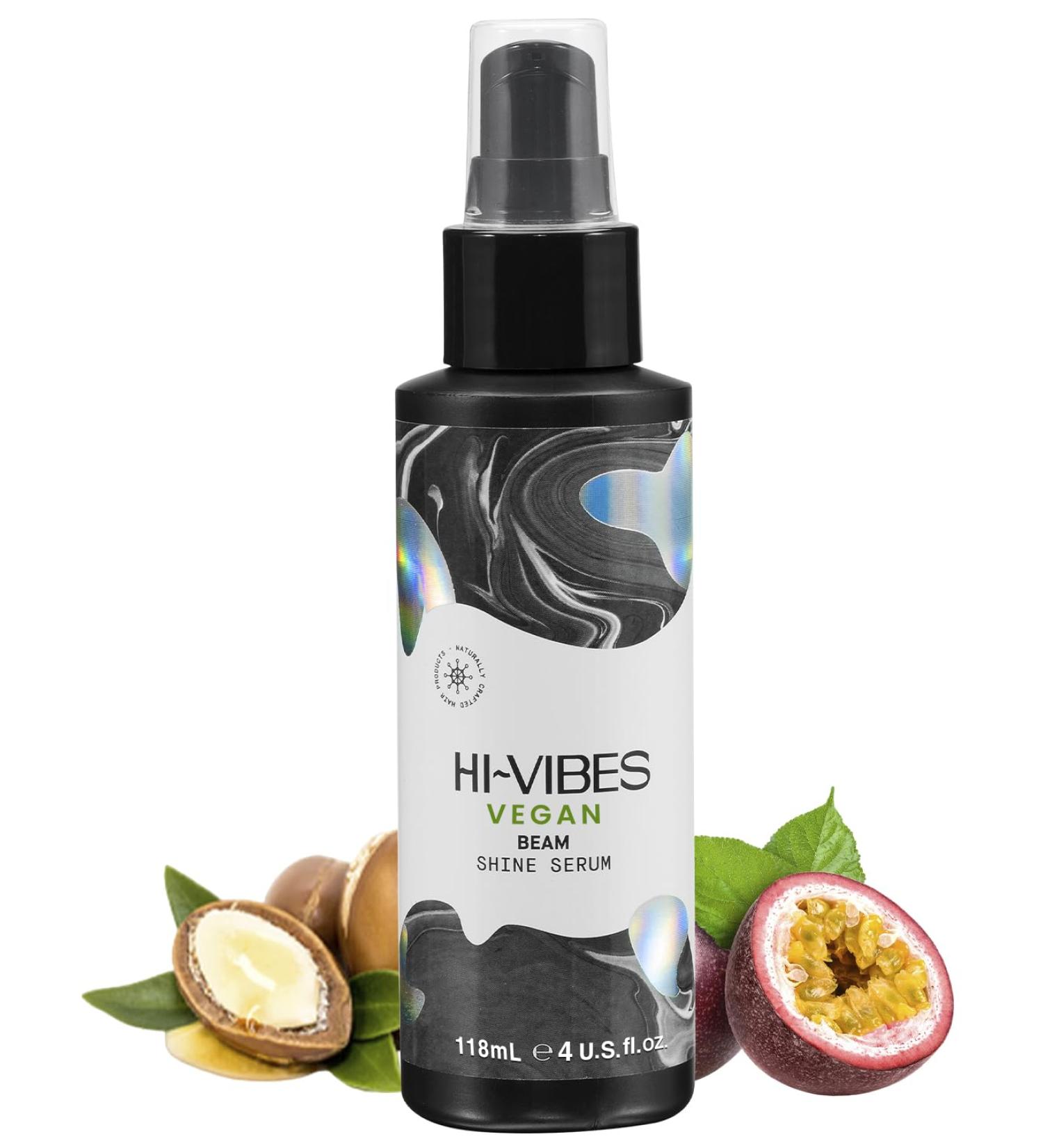 MOEHAIR Hi-Vibes Beam Shine Serum - Vegan Frizz Control & Shine | Maracuja & Argan Oil | Paraben & Sulfate Free | 4 Fl. Oz - Buy Online on GoSupps.com