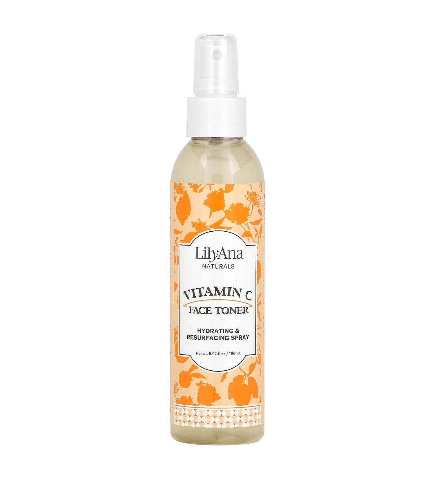 LilyAna Naturals Vitamin C Toner - Toner for Face - Facial Toner and Pore Minimizer for Women and Men - 6oz - Buy Online on GoSupps.com
