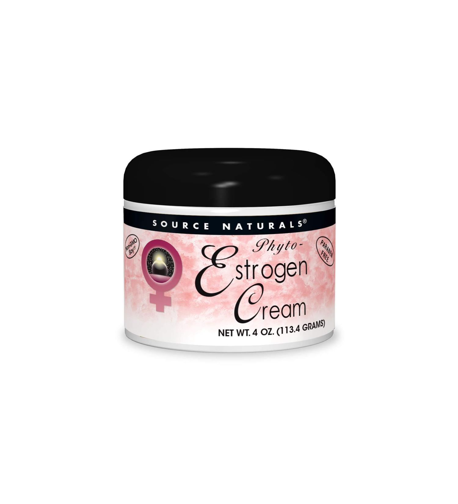 Source Naturals Phyto-Estrogen Cream 4 oz - Natural Hormone Balance - Buy Online on GoSupps.com