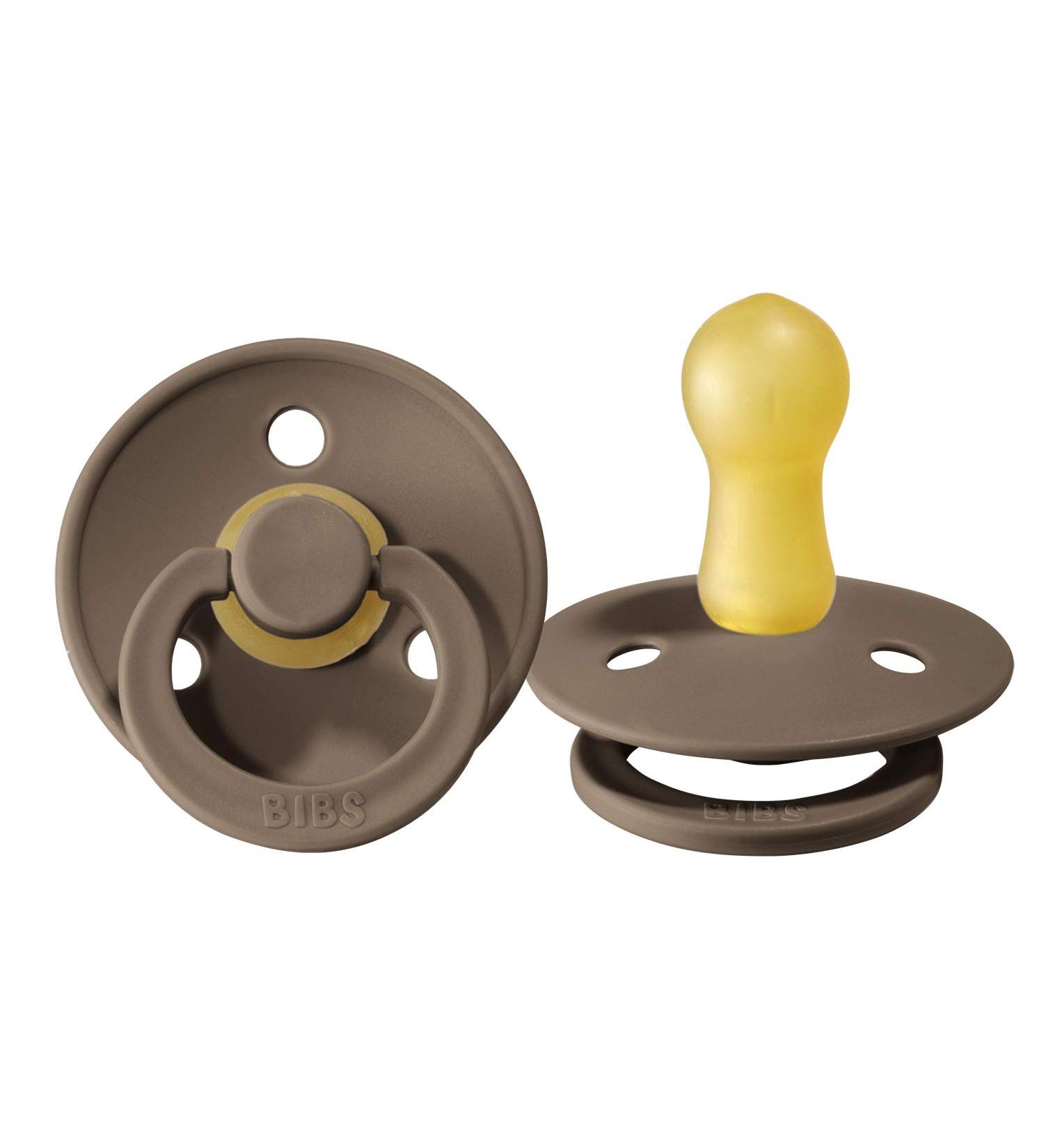 BIBS Vintage Natural Rubber Pacifier Set | 0-18 Months | Made in Denmark | 2 Pack for International Shipping - Buy Online on GoSupps.com