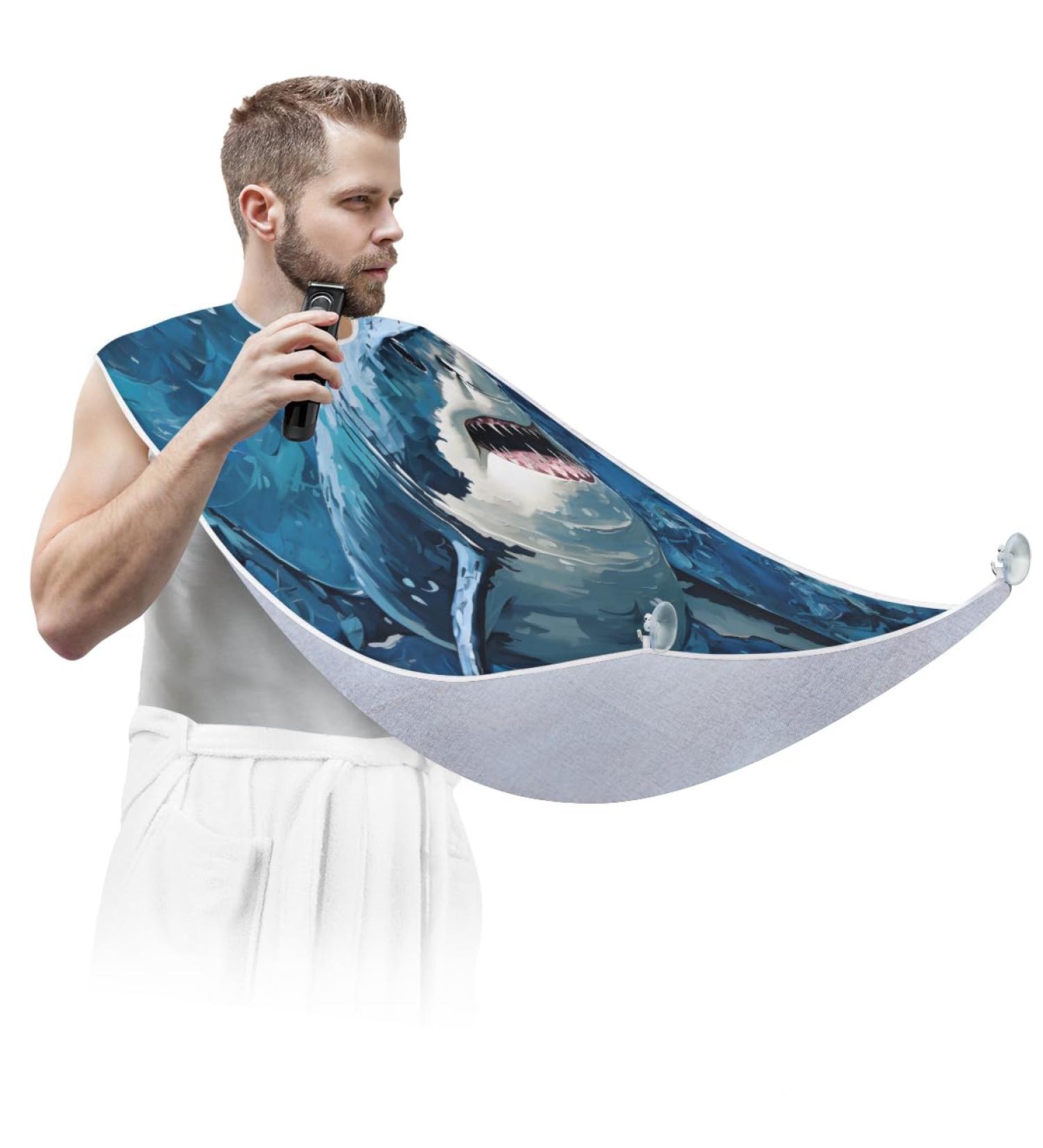 Buy Black Butterfly Beard Bib Apron - Ultimate Beard Hair Catcher for Men | Perfect Gift for Father's Day & Anniversaries - Buy Online on GoSupps.com