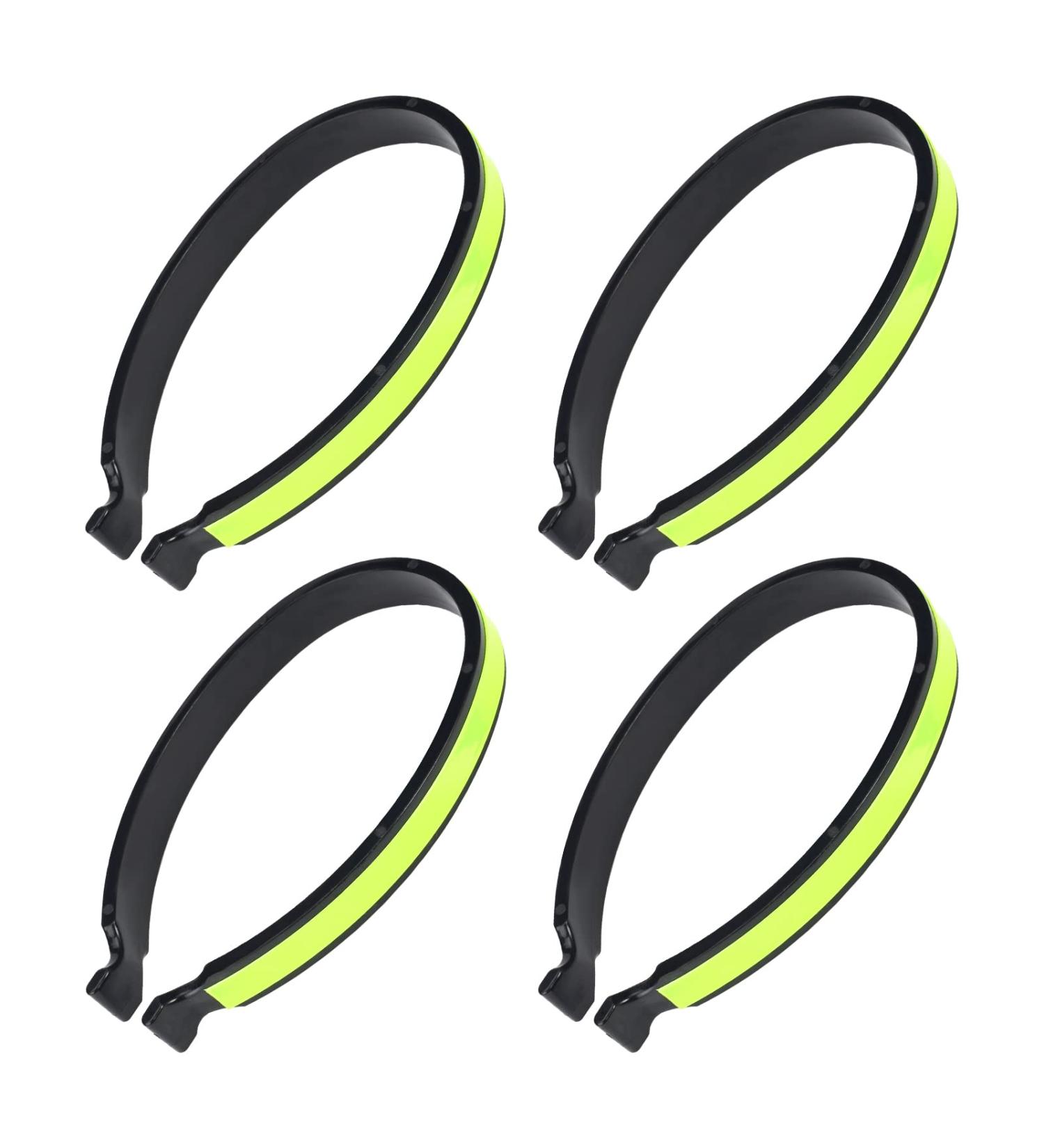 Reflective Pants Clamps for Cyclists | Universal Bicycle Pants Protection | 2 Pairs PVC Coated Clips - Buy Online on GoSupps.com