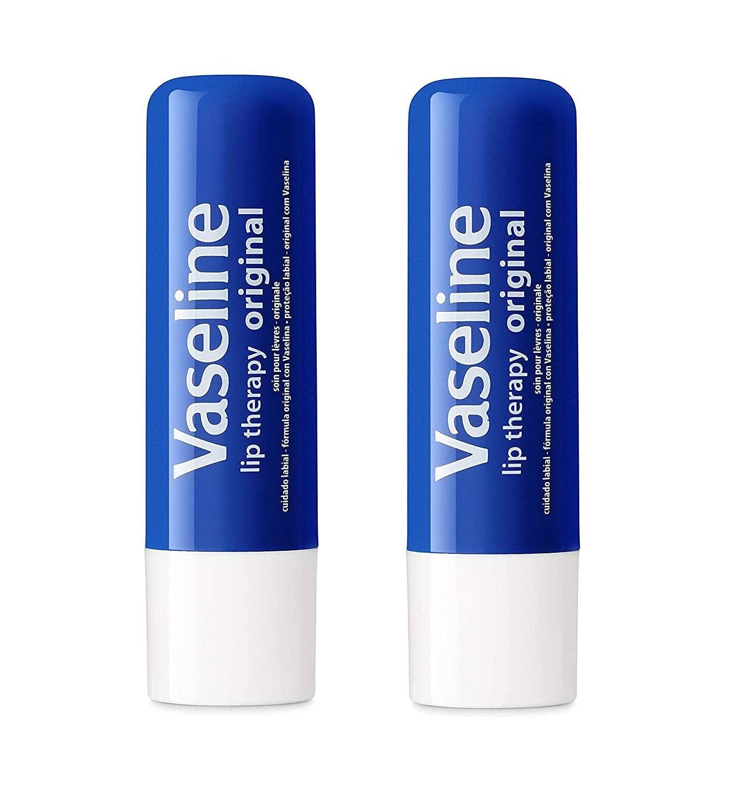Vaseline Lip Therapy Stick Original 9.6g Twin Pack - Moisturizing Lip Balm - Buy Online on GoSupps.com