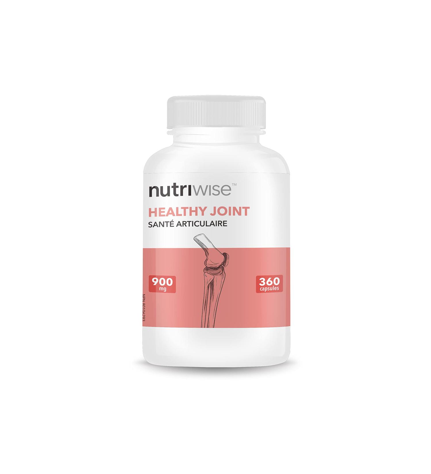 Nutriwise Healthy Joint 900mg (Glucosamine + Chondroitin + Msm) 360 Capsules - Buy Online on GoSupps.com