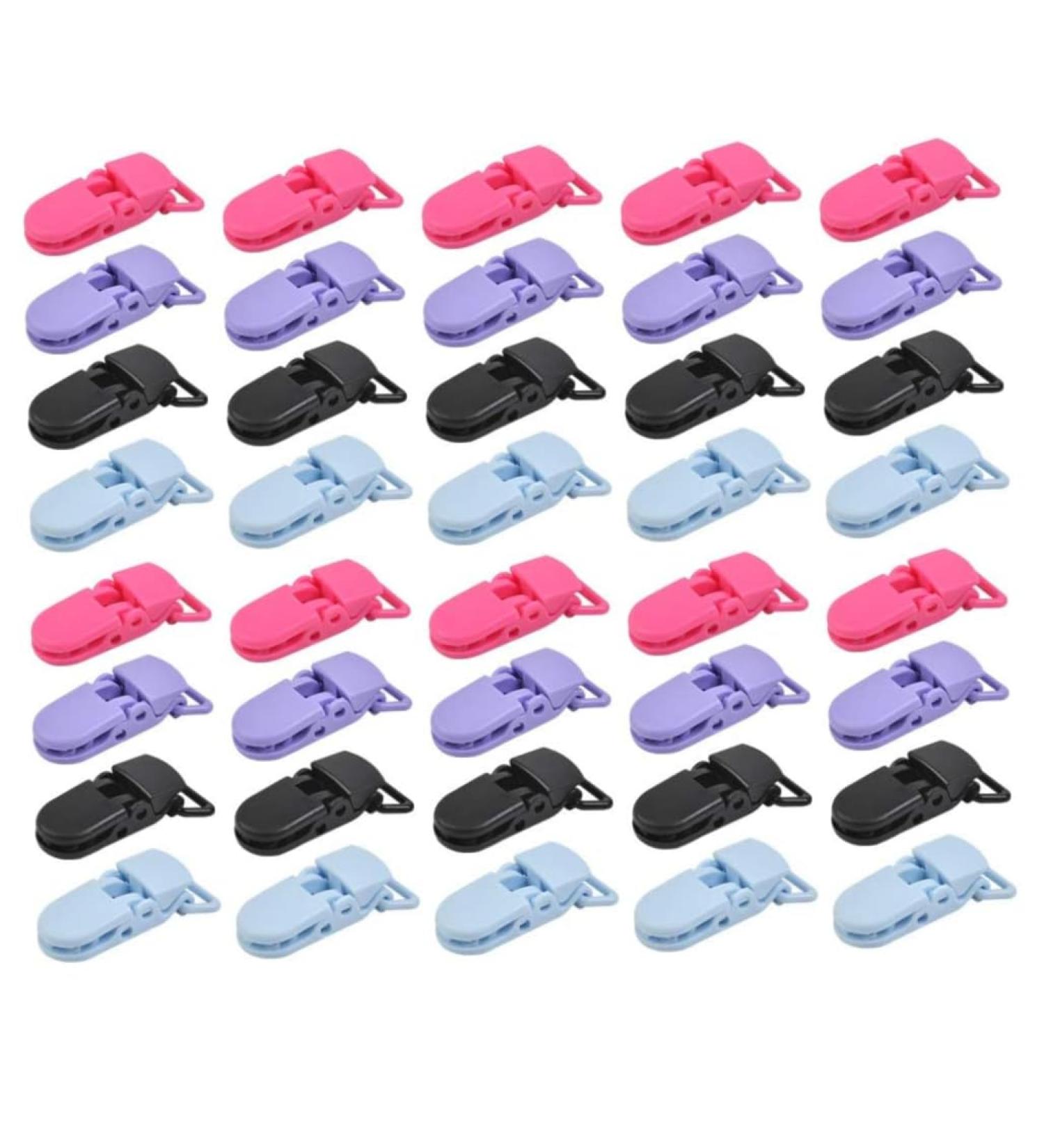 Buy 50PCS Baby Dummy Pacifier Clips - Plastic Hose Crock Cut Angle - DIY Bib Clips for Secure Baby Pacifiers - International Shipping Available - Buy Online on GoSupps.com
