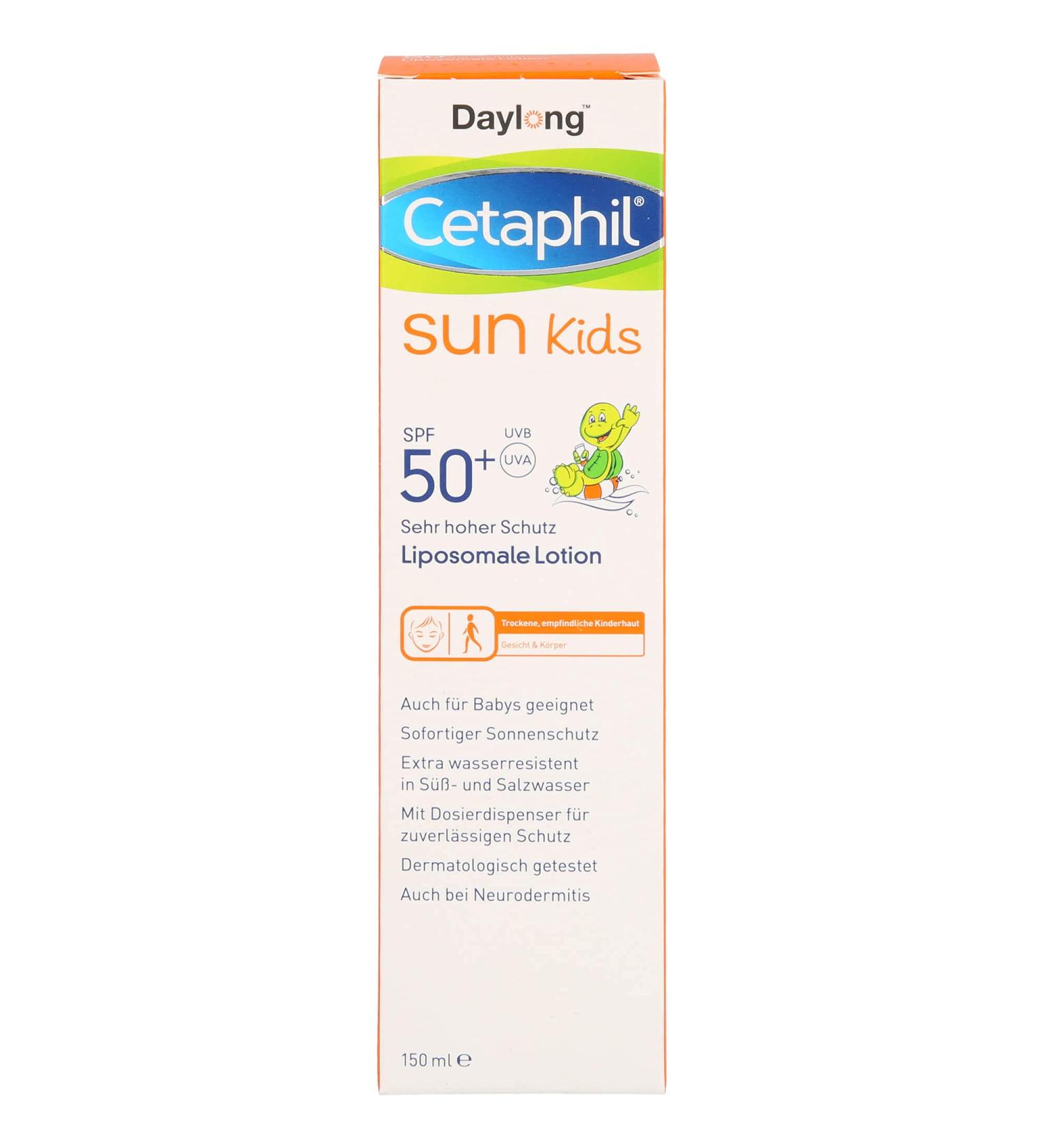 CETAPHIL Sun Daylong Kids SPF 50+ Liposomal Lotion - 150ml | Buy Online for International Shipping - Buy Online on GoSupps.com