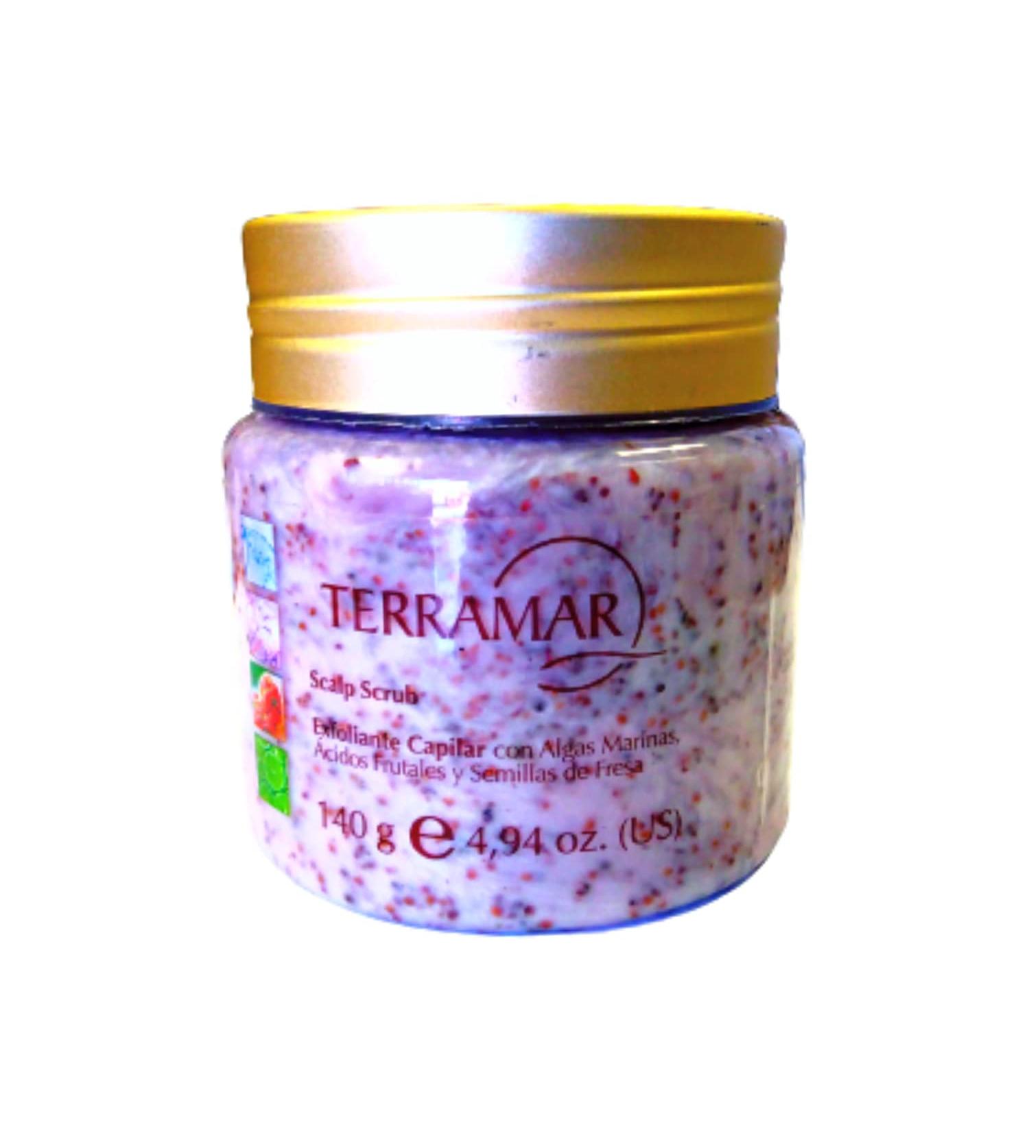 Terramar Brands: Scalp Scrub Exfoliante Capilar con Algas Marinas y Fresa 140 Gram