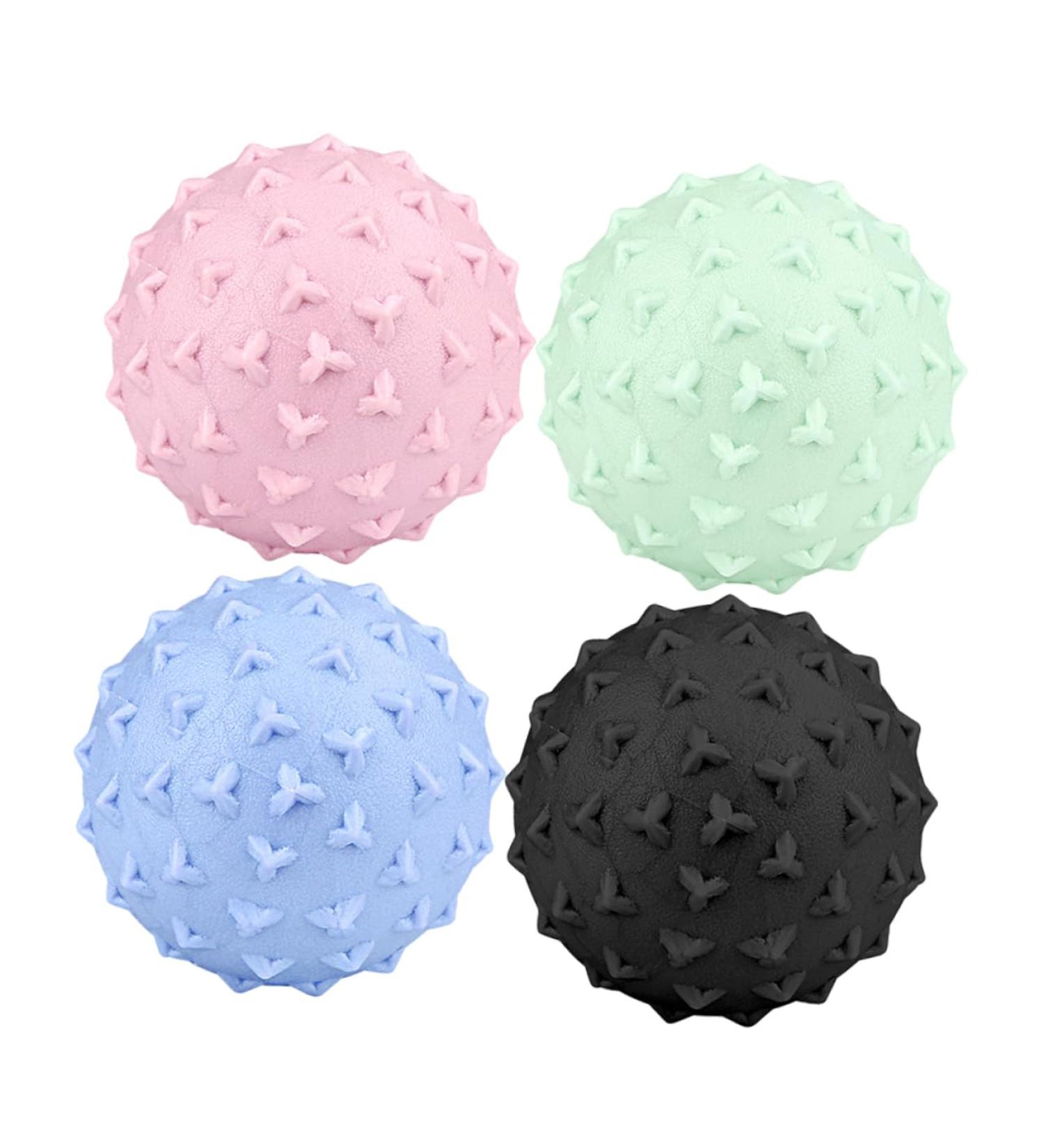 Beavorty Triangular Nail Fascia Massage Balls - 4 Pack Deep Tissue Roller for Foot & Body - TPE Lacrosse Balls for Plantar & Fitness - Buy Online on GoSupps.com