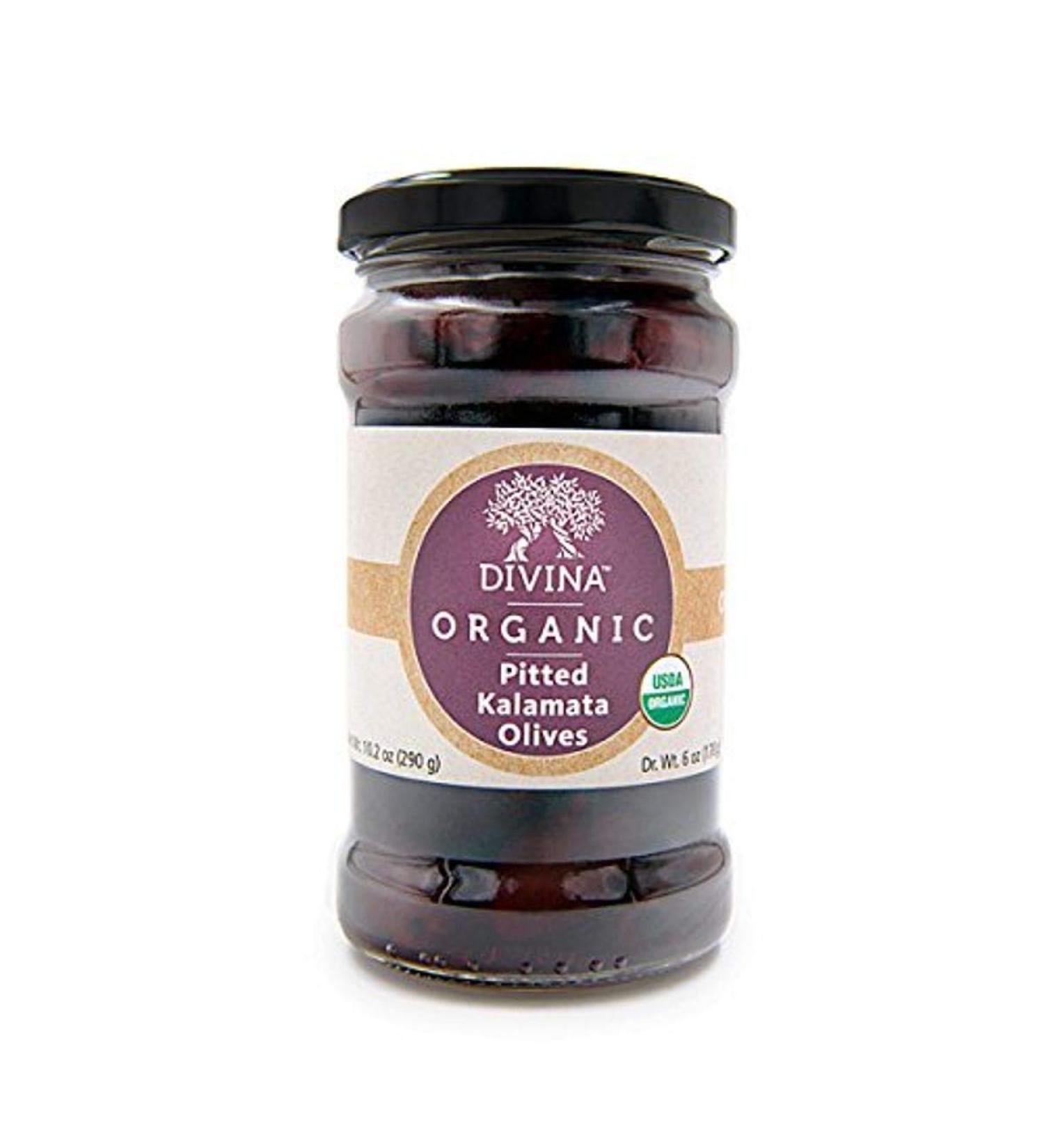 Divina Organic Kalamata Pitted Olives - 10.2 oz - Buy Online on GoSupps.com