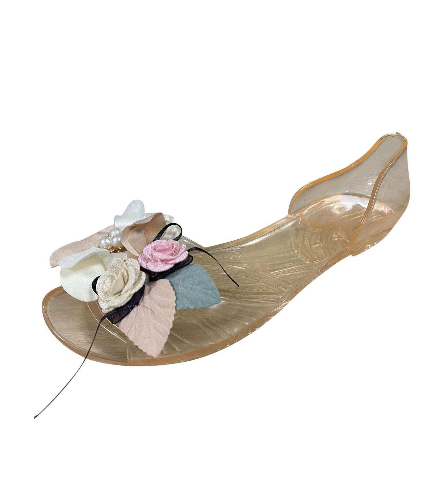 HSYHKDSY Women's Flat Sandals - Elegant Glitter Summer Shoes | Comfortable Holiday Footwear in Beige 6.5 UK - Buy Online on GoSupps.com