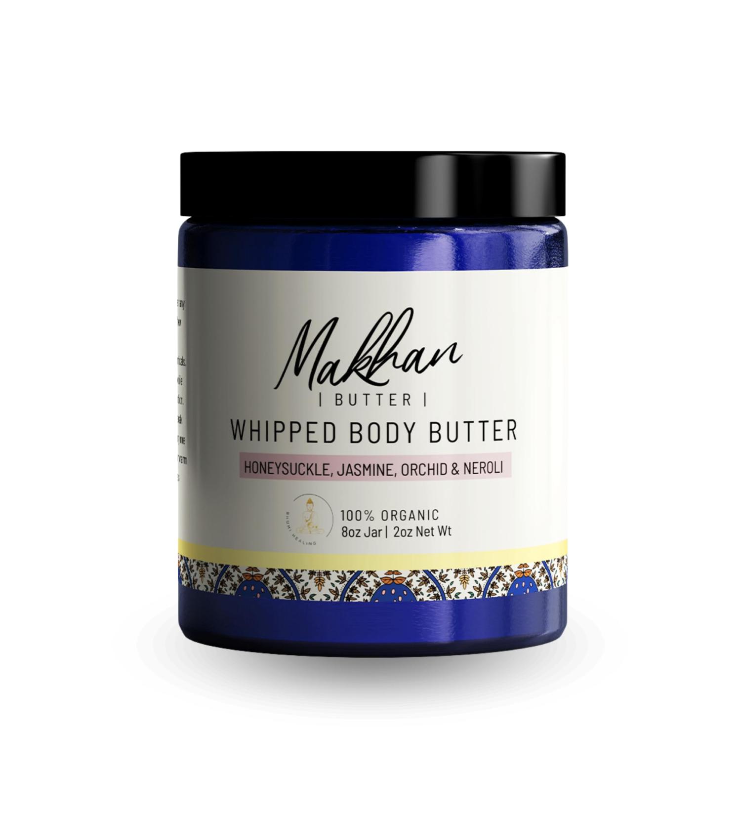 Buy Makhan Organic Whipped Body Butter - Honeysuckle Neroli Orchid & Jasmine Scented - All Natural No Preservatives Reiki Infused - International Shipping Available - Buy Online on GoSupps.com