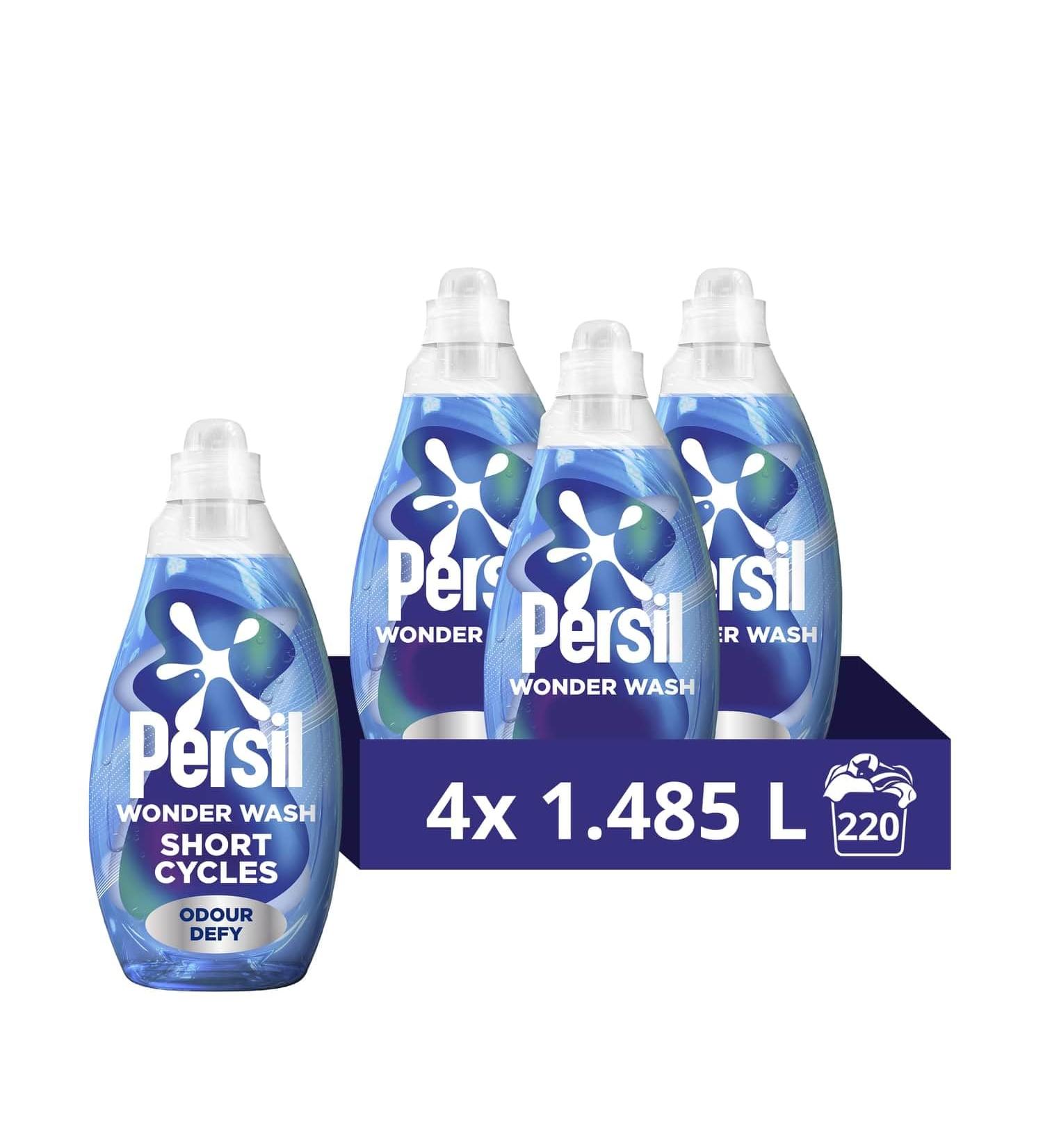 Persil Wonder Wash Odour Defy Laundry Detergent 55w 1485ml - Pack of 4 | International Shipping Available - Buy Online on GoSupps.com