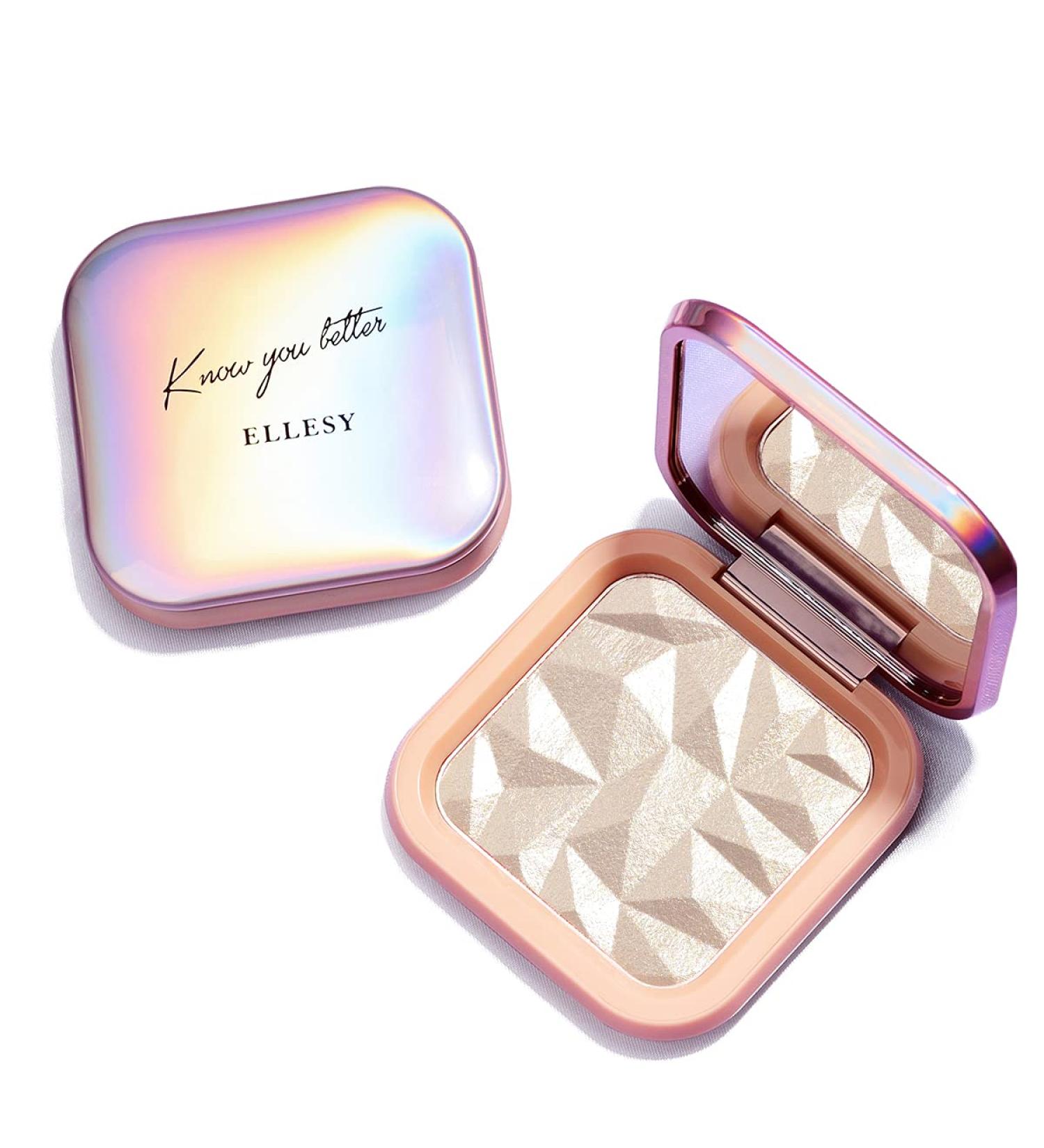 ELLESY Waterproof Highlighter Palette - Shimmer Powder for All Skin Tones - Sun Glow #03 - Buy Online on GoSupps.com