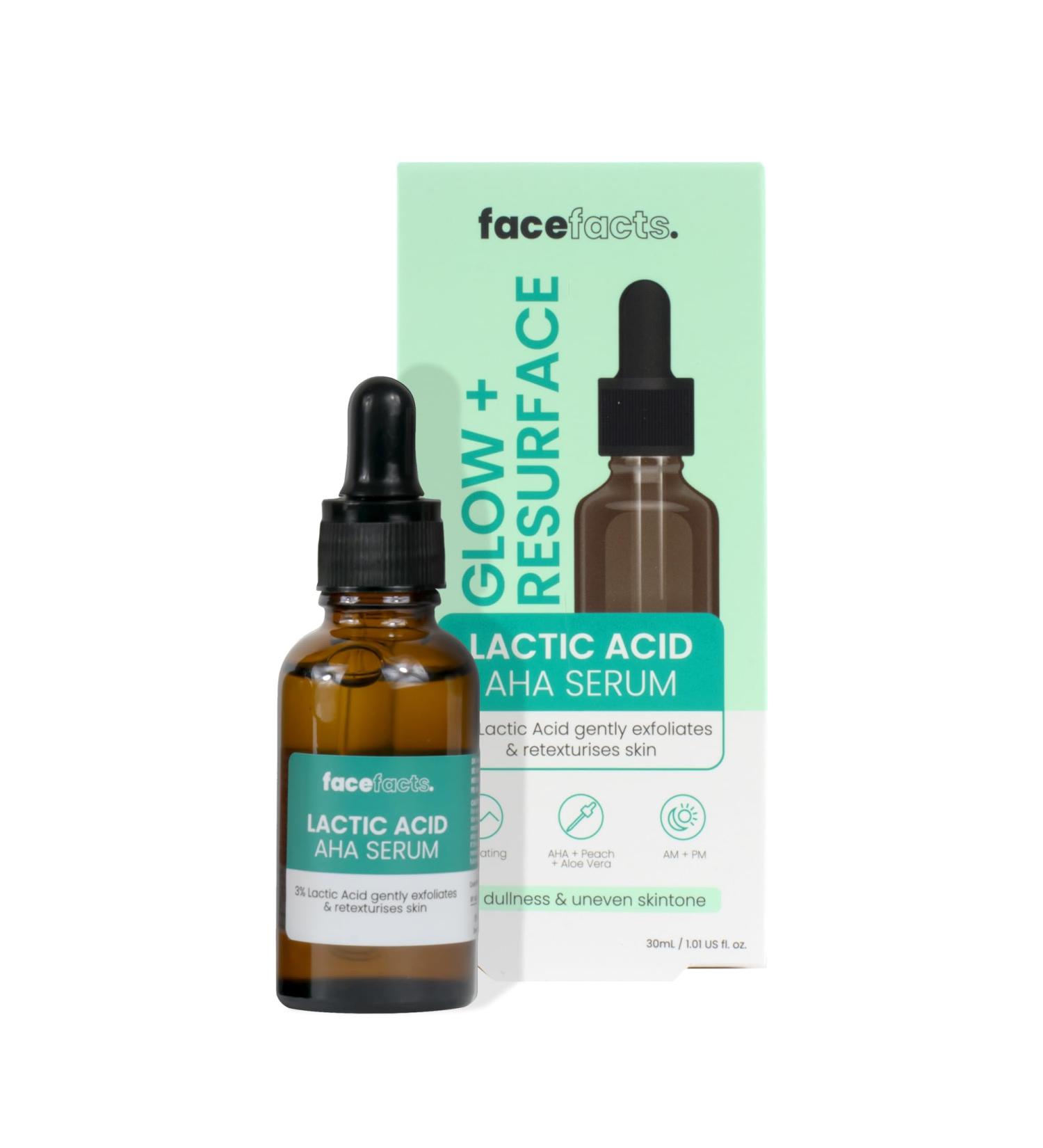 Glow+ Resurface Lactic Acid Aha Serum 30 Ml Skin care product - Buy Online on GoSupps.com