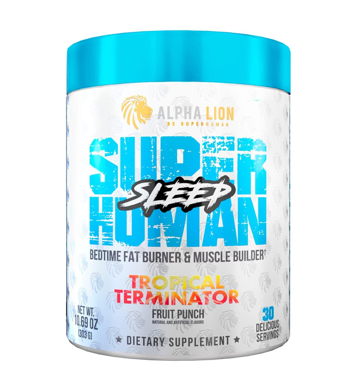 Alpha Lion Superhuman Sleep - Night Time Muscle Recovery (30 Servings, Tropical Terminator) - Buy Online on GoSupps.com