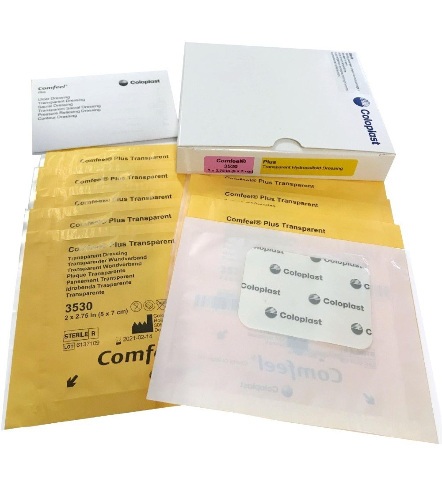 Comfeel Plus Clear Dressing Sterile 2X2 3/4 Hydrocolloid 10 ea