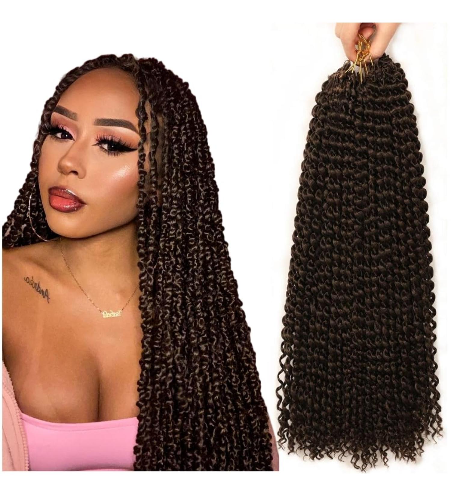 Passion Twist Hair - 7 Packs 18-Inch Water Wave Hair Extensions for Bohemian Styles | YDDM Crochet Hair - Buy Online on GoSupps.com