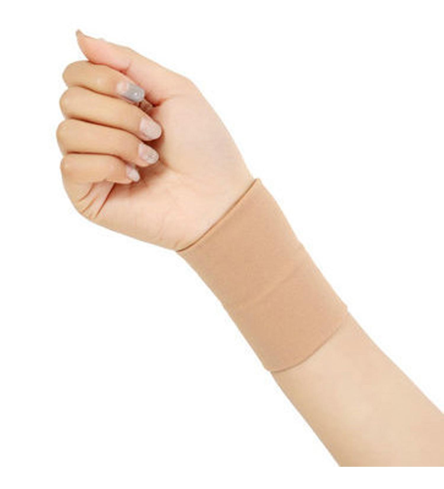 Compression Wrist Support Brace - Medical Grade 30-40mmHg for Recovery - XL Skin Color - Pair - Buy Online on GoSupps.com