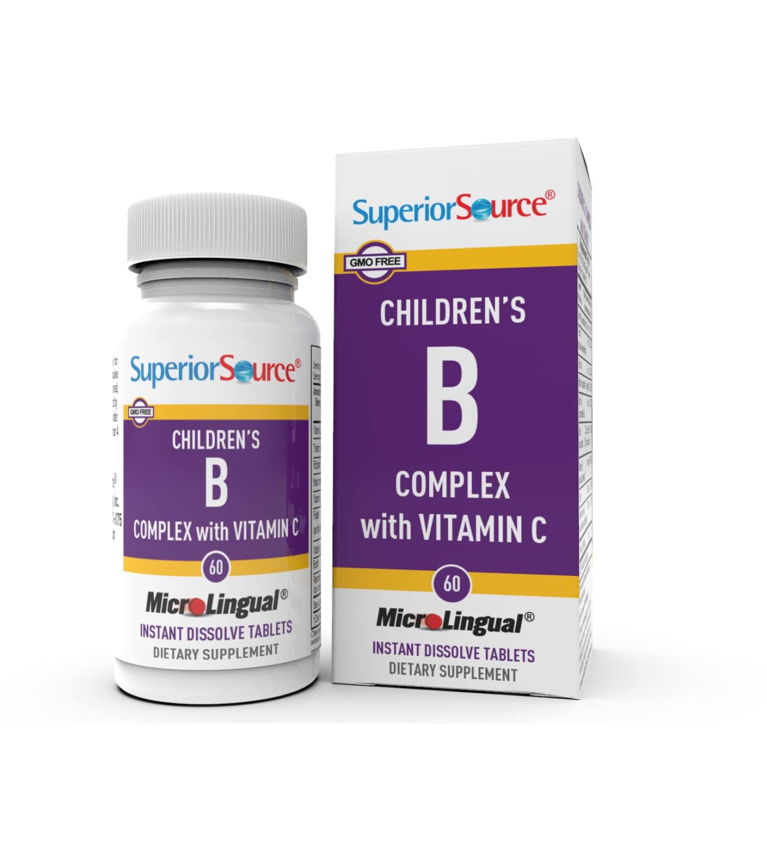 Superior Source Child B-Complex Vitamins - 60 Tablets - Buy Online on GoSupps.com