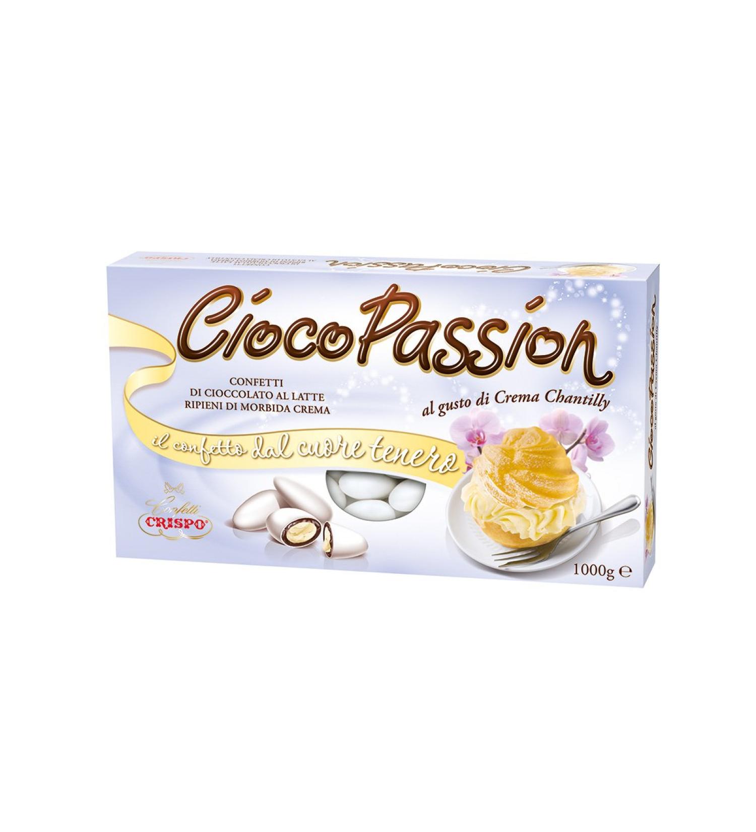 CRISPO Crispo Confetti Cioco Passion Chantilly Cream - White colour - 3 boxes of 1 kg 3 kg