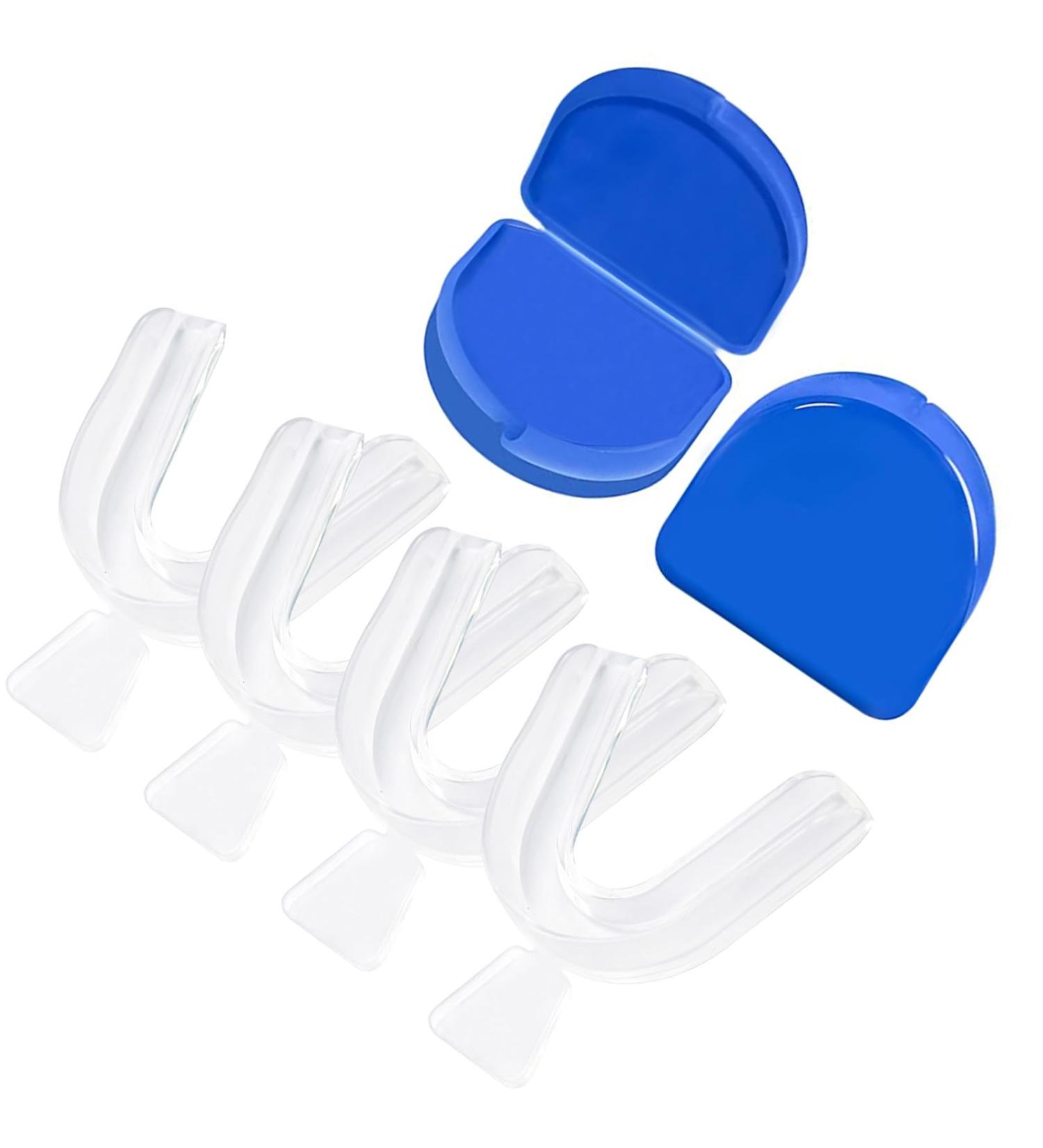4PCS Dental Trays for Whitening Teeth Thin Thermoform Moldable Mouth Trays for Teeth Whitening Teeth Whitener Trays Kits Mouth Guard Care Oral Hygiene Tooth Tool - Buy Online on GoSupps.com