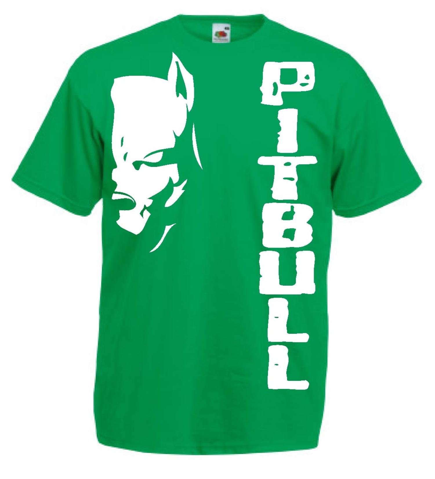 Generico t-Shirt Pitbull Fight Dog Kickboxing Boxing Gift Idea 12 Colors also for Kids 3XL Green