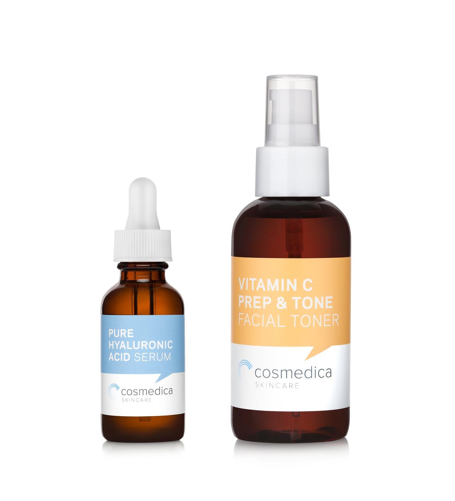 Buy Special Treatment Set - Hyaluronic Acid Serum & Vitamin C Toner | International Shipping Available - Buy Online on GoSupps.com