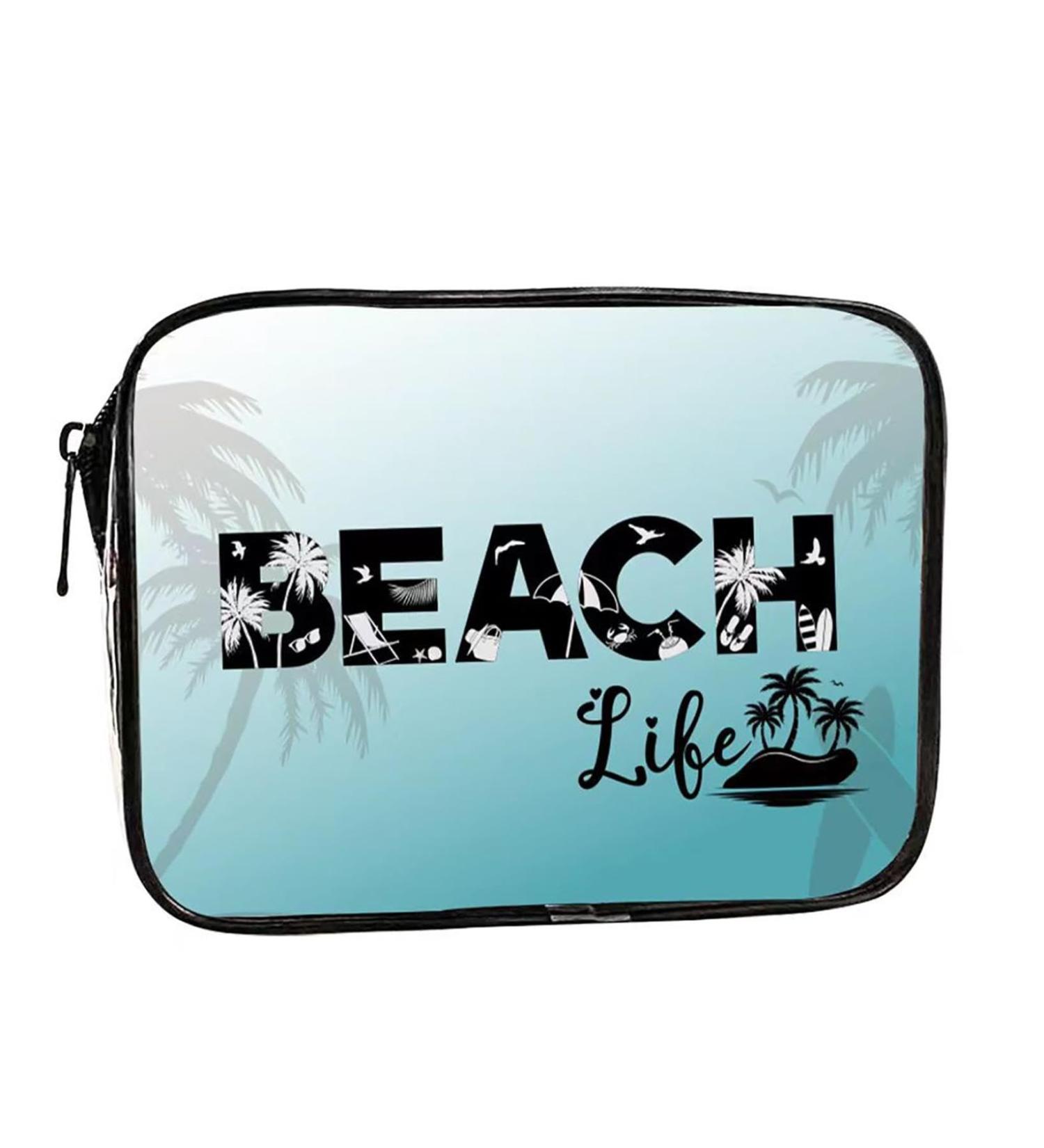 Makeup Organiser Make Up Bag: Clear PVC Travel Makeup Bag - Bag Portable Printed Cosmetic Bags for Women Girls - - Easy Clean Lightweight Perfect for Toiletries Cosmetics (G) - Buy Online on GoSupps.com