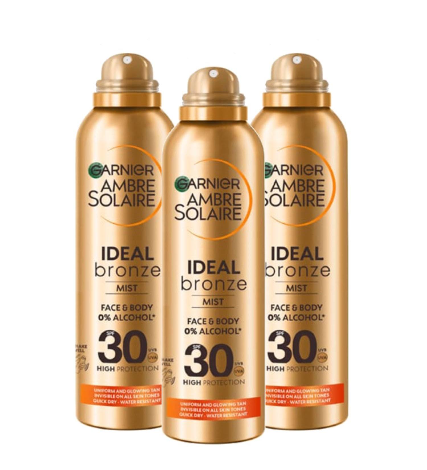  Garnier Garnier Ambre Solaire Ideal Bronze SPF 30 - Face and Body Sunscreen Water Resistant 150 ml" (3) - Buy Online on GoSupps.com