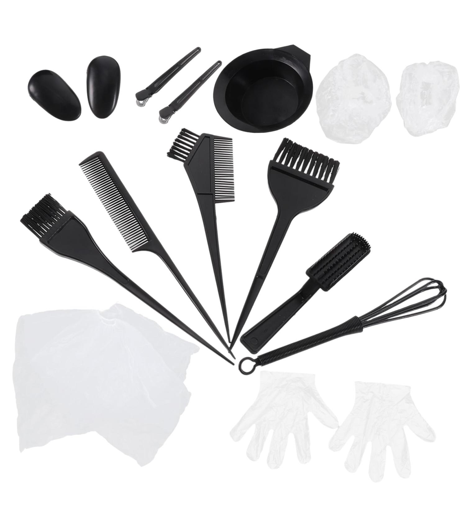 Housoutil 1 Set Diy Hair Coloring Oil Dye Coloring Gloves Hair Coloring Kit Bowl Barber Water Spray Bottle Color Mixing Hair Styling Tools Hair Tint Kits Ear Cover Household Plastic Tool Kit - Buy Online on GoSupps.com