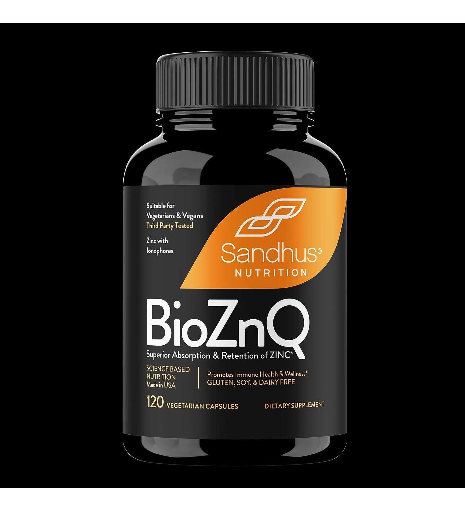 SPEC BioZnQ - Zinc with Quercetin Mineral Supplements | 120 Vegetarian Capsules - Buy Online on GoSupps.com