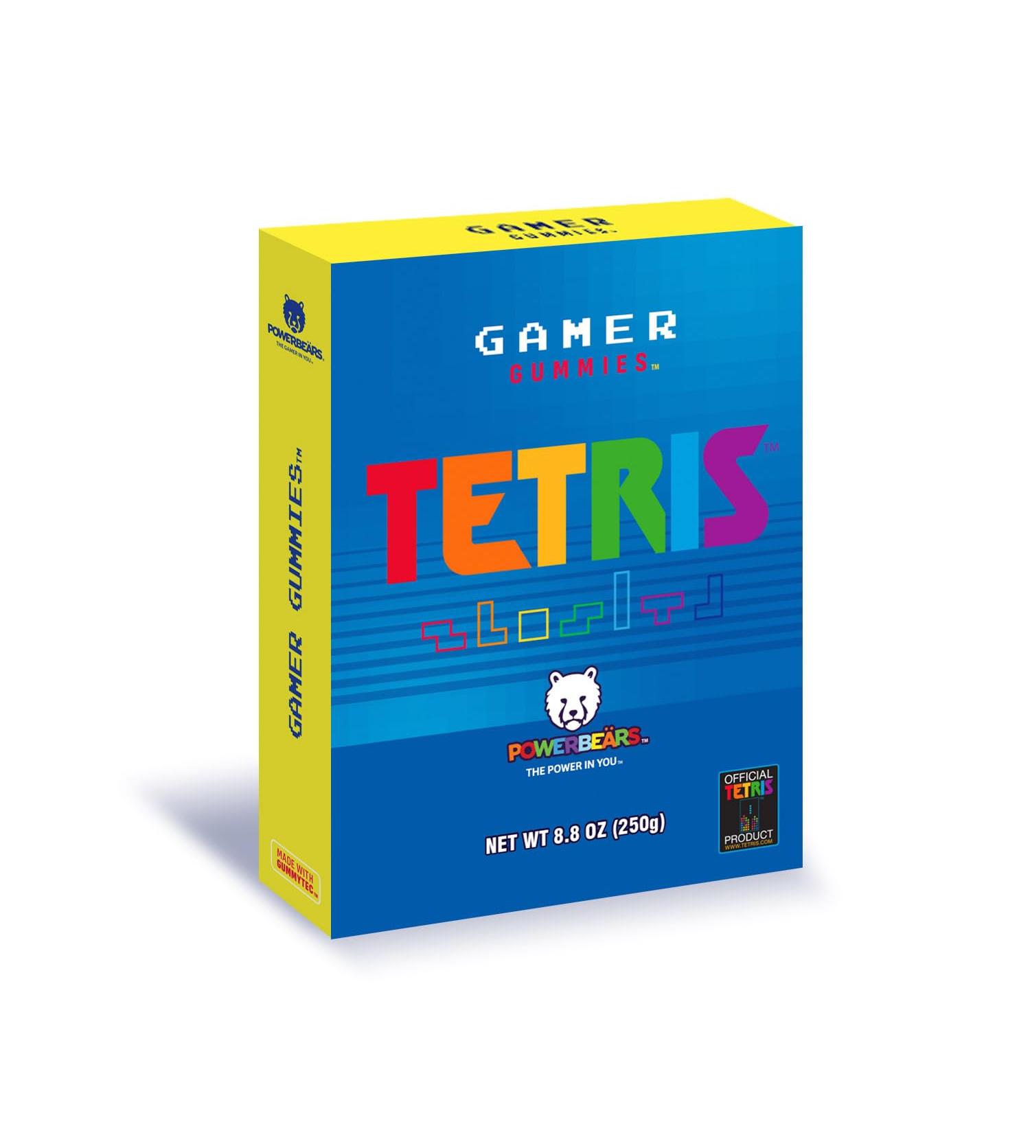 Powerbears Gamer Rubber Gift Box - Tetris Shaped Gummy Bears with 20% Fruit Juice & Vitamins | 8 Fruity Flavors | 250g - Buy Online on GoSupps.com