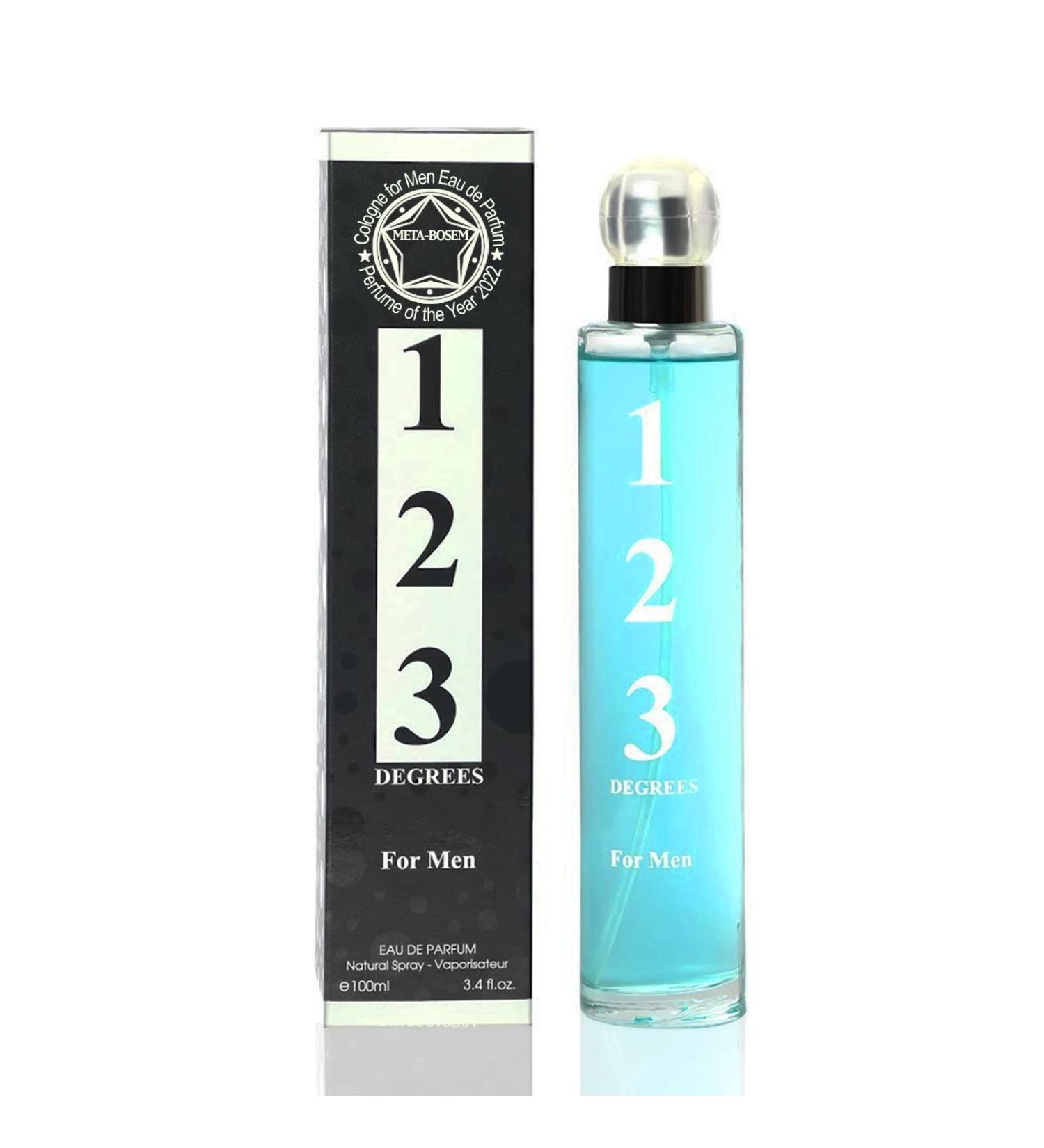 META-BOSEM 123 DEGREES Men's Cologne Eau de Parfum Natural Spray - Floral Element - Masculine Scent - Great Holiday Gift - for All Day Use - a Classic Bottle 3.4 Fluid Ounce/100Ml 123 Degrees Men 3.4 Fl Oz (Pack of 1) - Buy Online on GoSupps.com