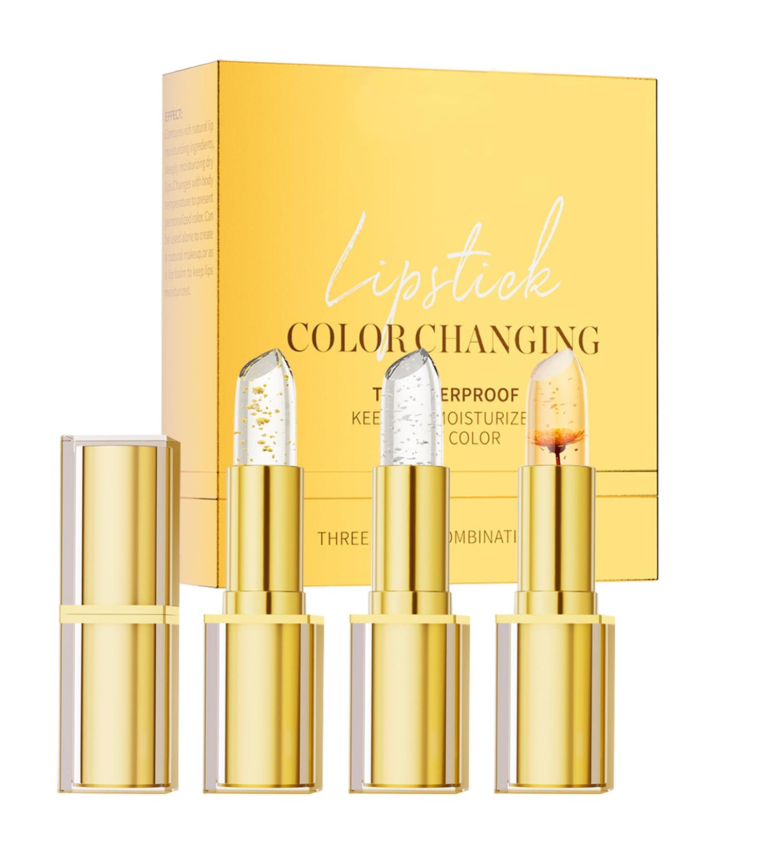 Rouge L vres Changeant de Couleur pour Femmes Baume Hydratant Teint aux L vres | 3 Pi ces R sistant Tenue Longue pour Femmes Voyages Mariage Shopping - Buy Online on GoSupps.com