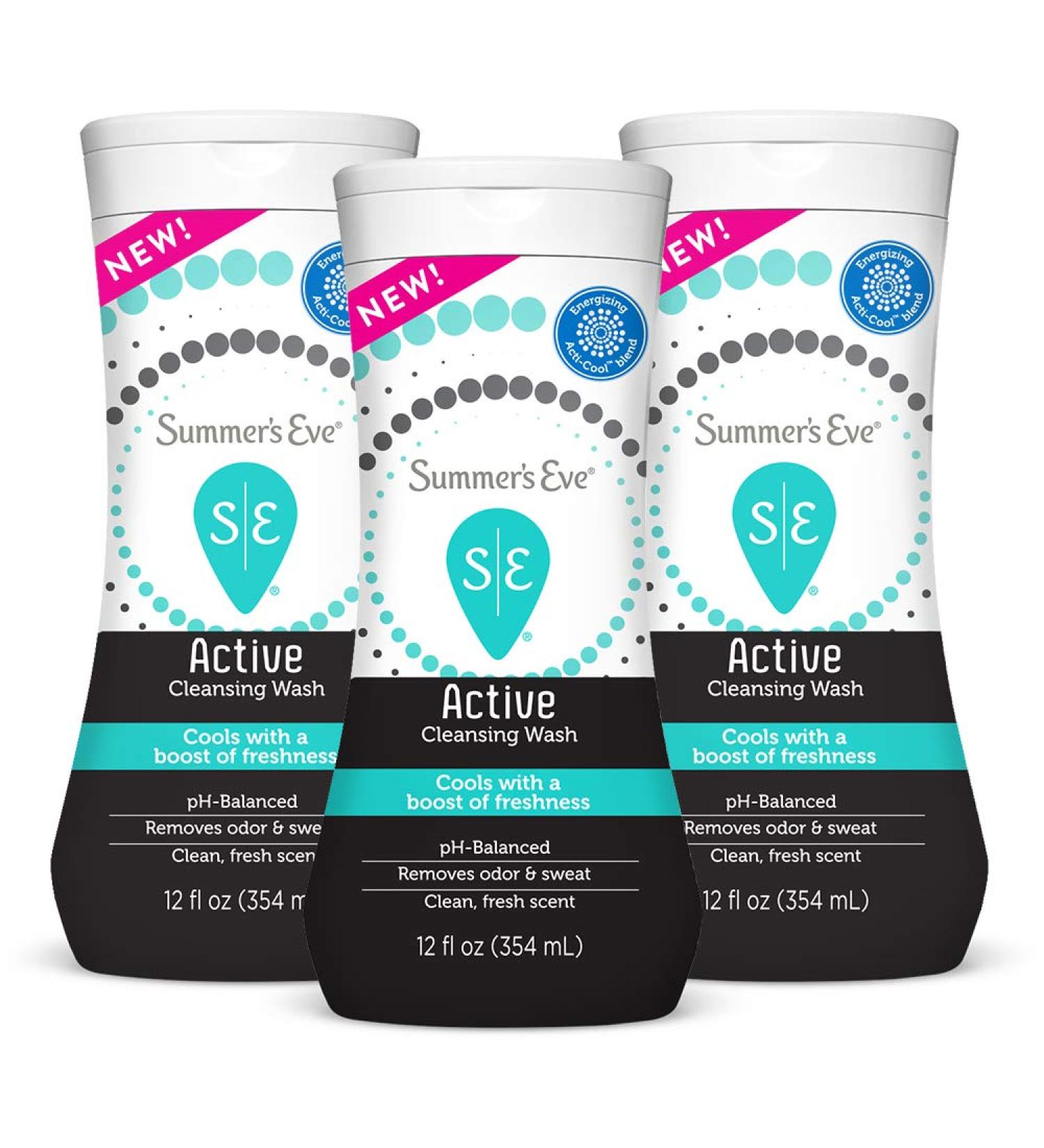 Summer's Eve Active Cooling Eucalyptus Feminine Cleansing Wash 12 Fl Oz - Pack of 3 - Buy Online on GoSupps.com