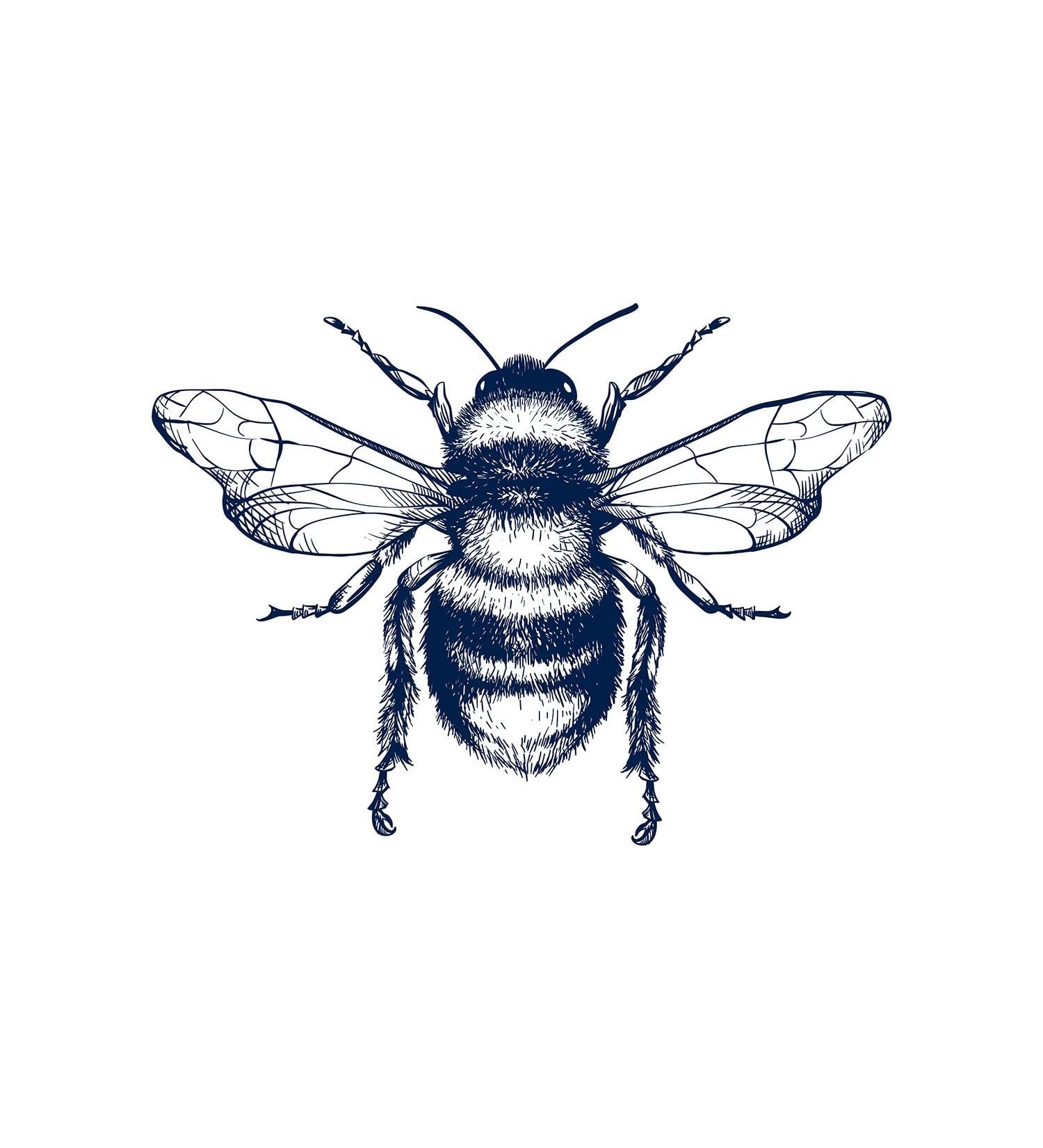 Engraved Honey Bee Juice Ink Temporary Tattoo - Lasting 1-2 Weeks | Realistic Semi-Permanent Design for Men and Women | Chest, Neck, Arm | 4 Sheets - Buy Online on GoSupps.com