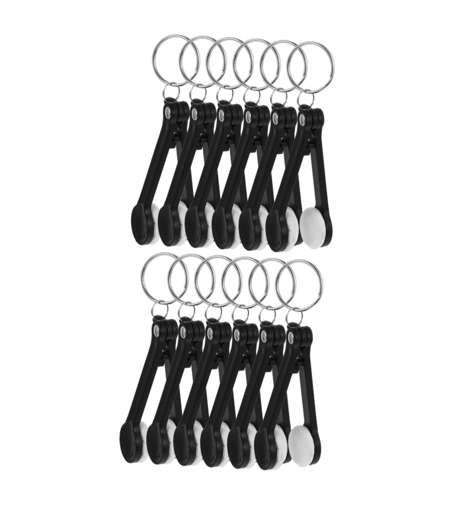 FOMIYES 12 Pcs Glasses Wipe & Cleaning Set - Screen Cleaner Eyeglasses Brush Keychain & Mini Cotton Lens Cleaner for Clear Vision - Buy Online on GoSupps.com