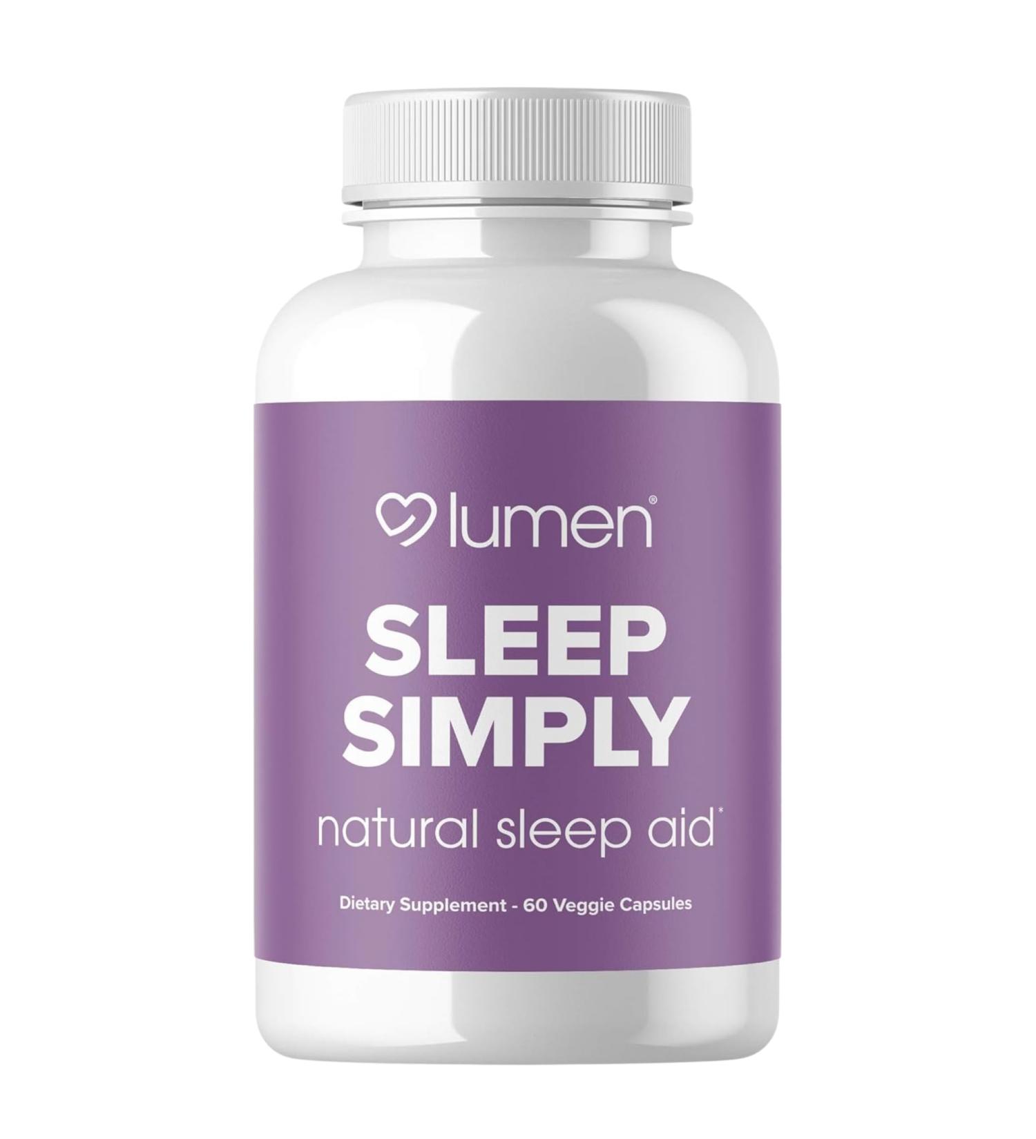 Lumen Naturals Sleep Aid for Adults Herbal Supplement with Melatonin Valerian Root Magnesium Deep Sleep Support to Promote Calm Deep Sleeping for Better Rest - 60 Capsules 60 Count (Pack of 1) - Buy Online on GoSupps.com