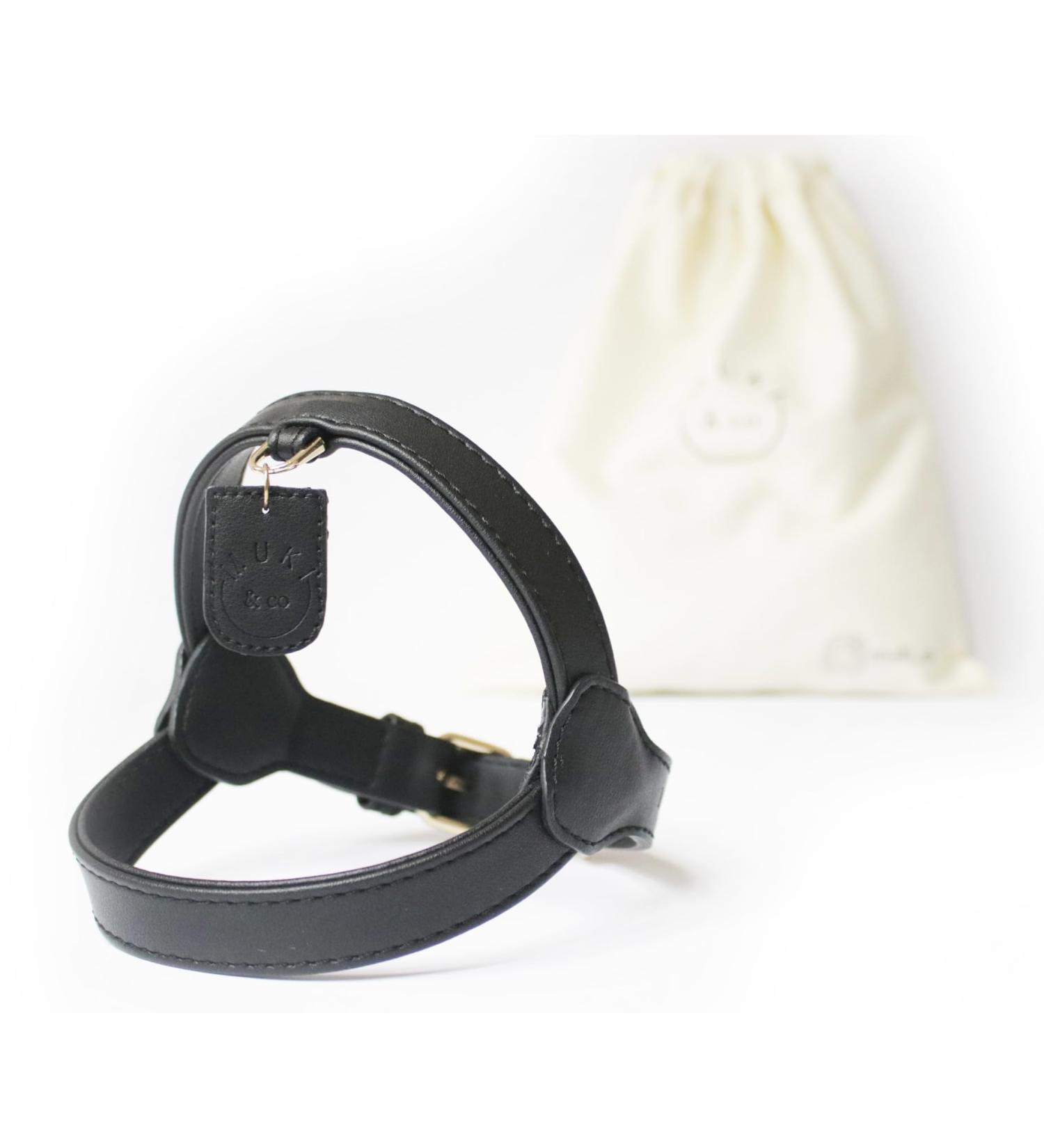 Muki & Co Double Dog Dishes - Adjustable Safe & Comfortable - Black Size M (44-50 cm) for Extra Small Small & Medium Dogs - Buy Online on GoSupps.com