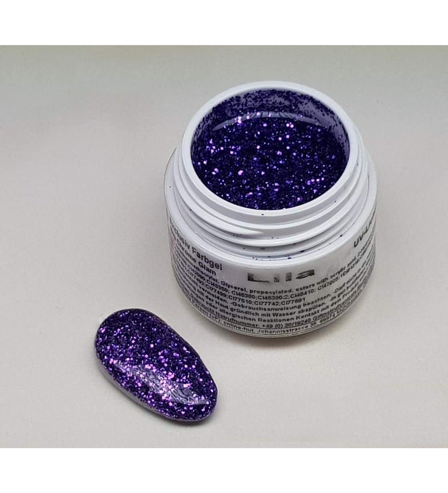 5ml UV exclusive color gel big chrome purple