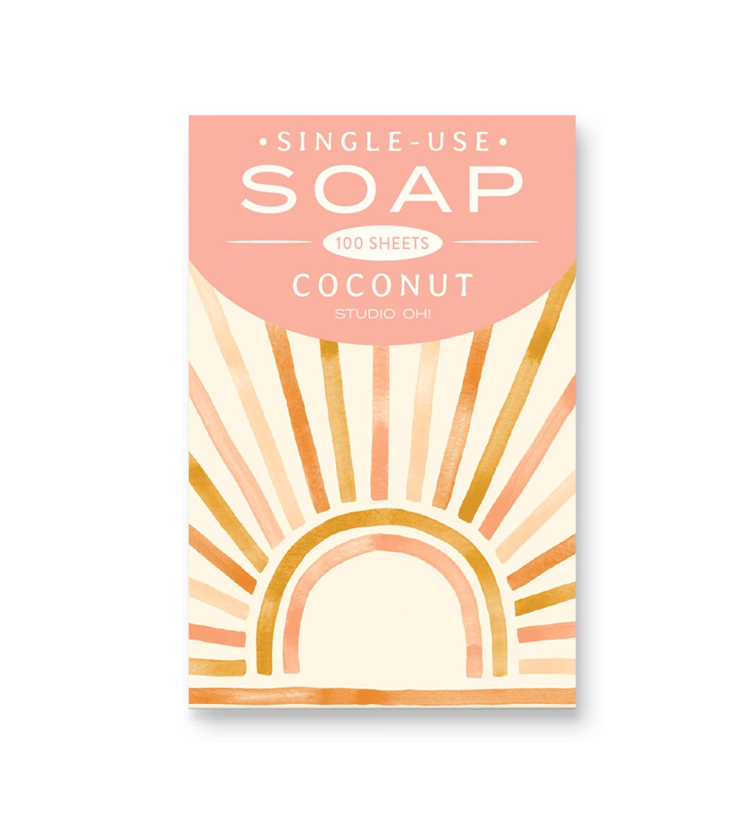 Studio Oh! Coconut Soap Sheets 100-Count - Sunny Skies - On-the-Go Hand Washing - Portable Travel Soap Sheets - Buy Online on GoSupps.com