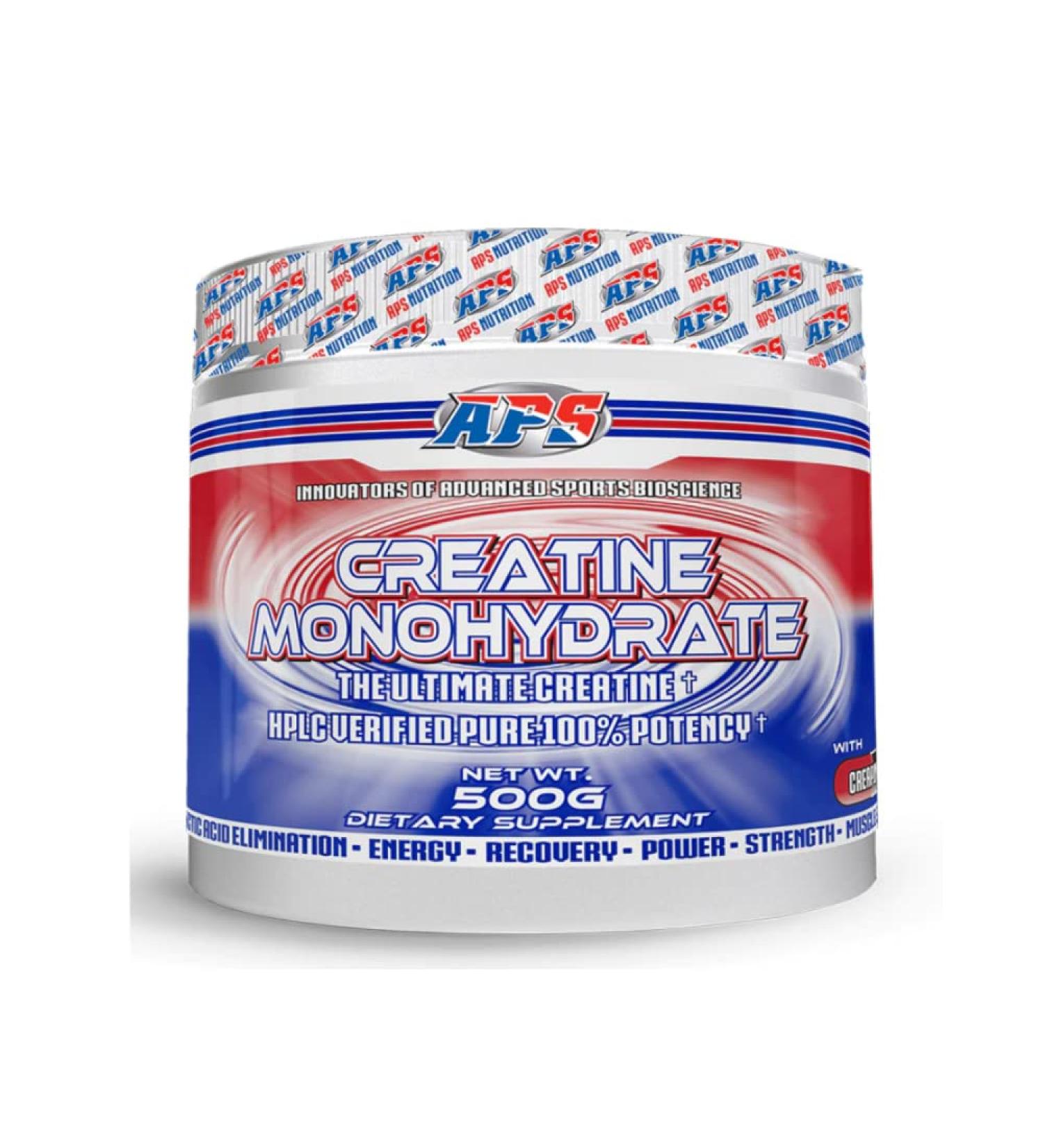 APS Nutrition Pure Creatine Monohydrate 500g - 100 Servings - Unflavored - Increased Athletic Performance and Strength for Athletes of All Ages - Volumize Muscle Tissue and Increase ATP